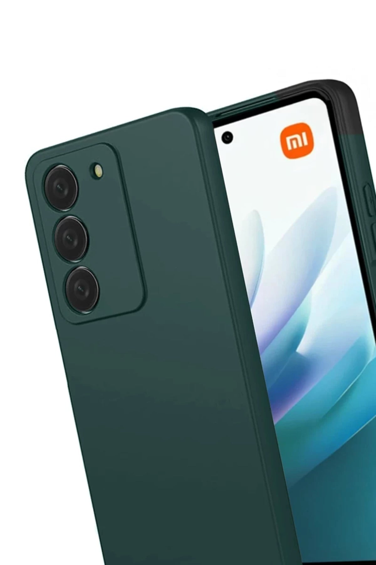 Xiaomi Redmi 15 4G Uyumlu First Silikon - Koyu Yeşil