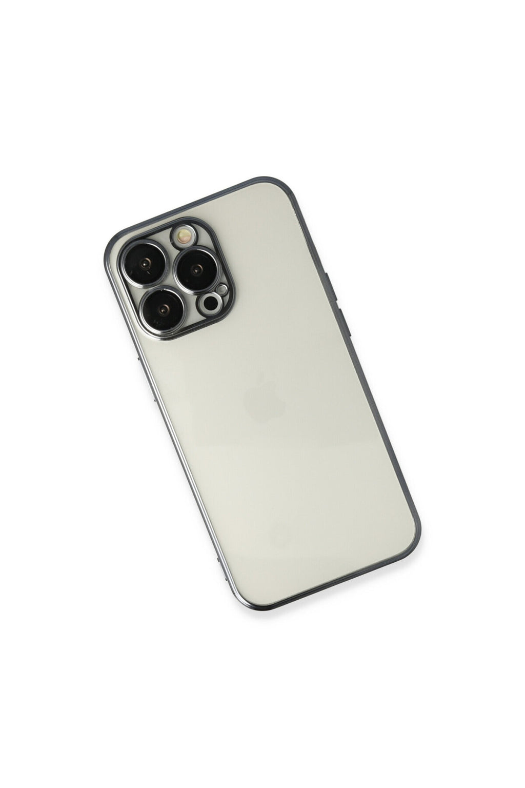 Apple iPhone 14 Pro Max Uyumlu Kılıf Lensli Silikon - Siyah