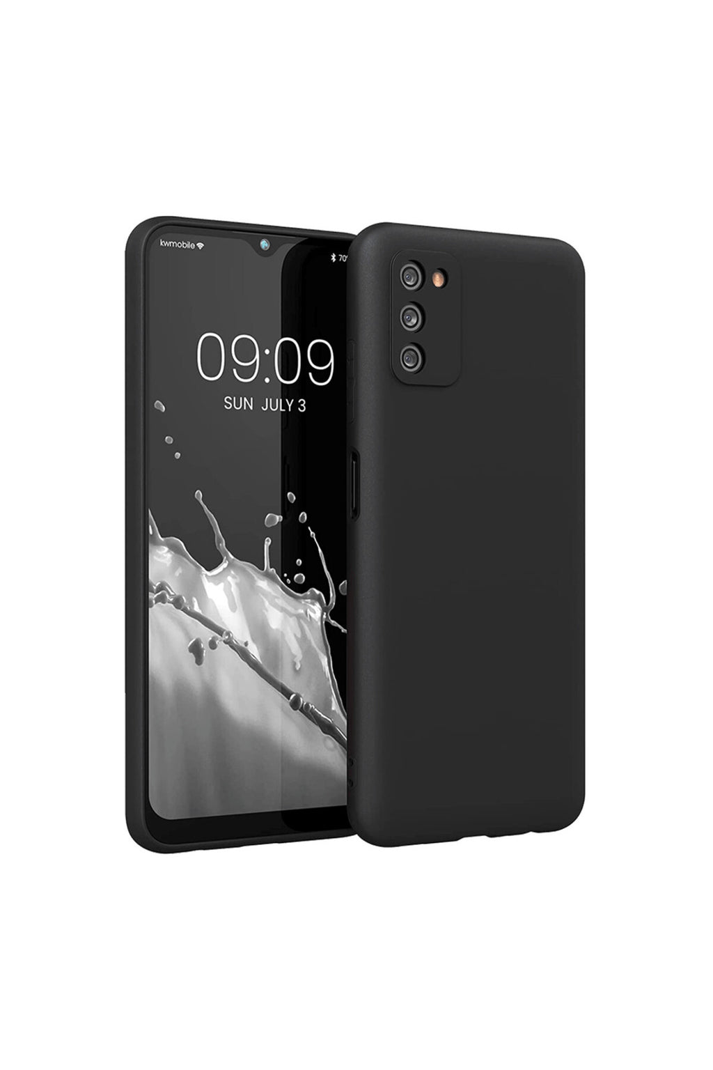 Samsung Galaxy A03S Uyumlu Kılıf First Silikon - Siyah