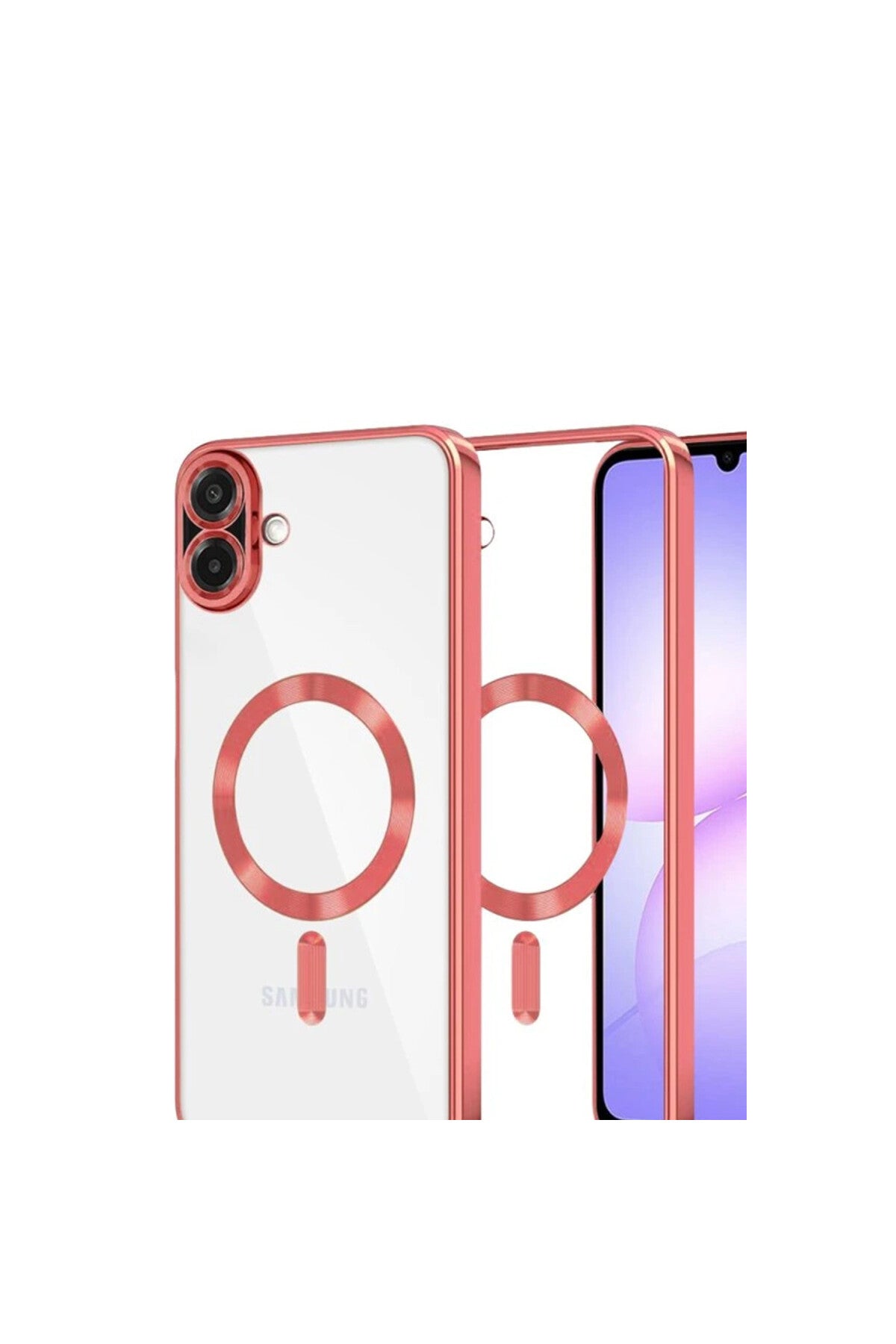 Samsung Galaxy A07 4G Uyumlu Kross Magneticsafe Kapak - Kırmızı
