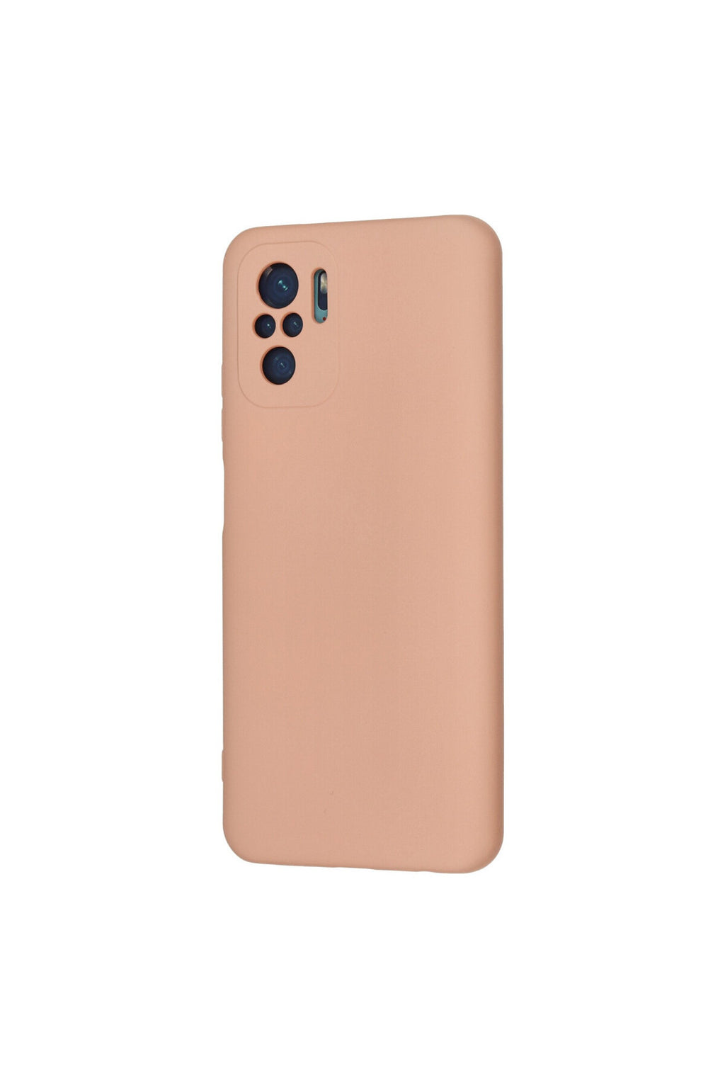 Xiaomi Redmi Note 10 Uyumlu Kılıf Nano içi Kadife Silikon - Pudra