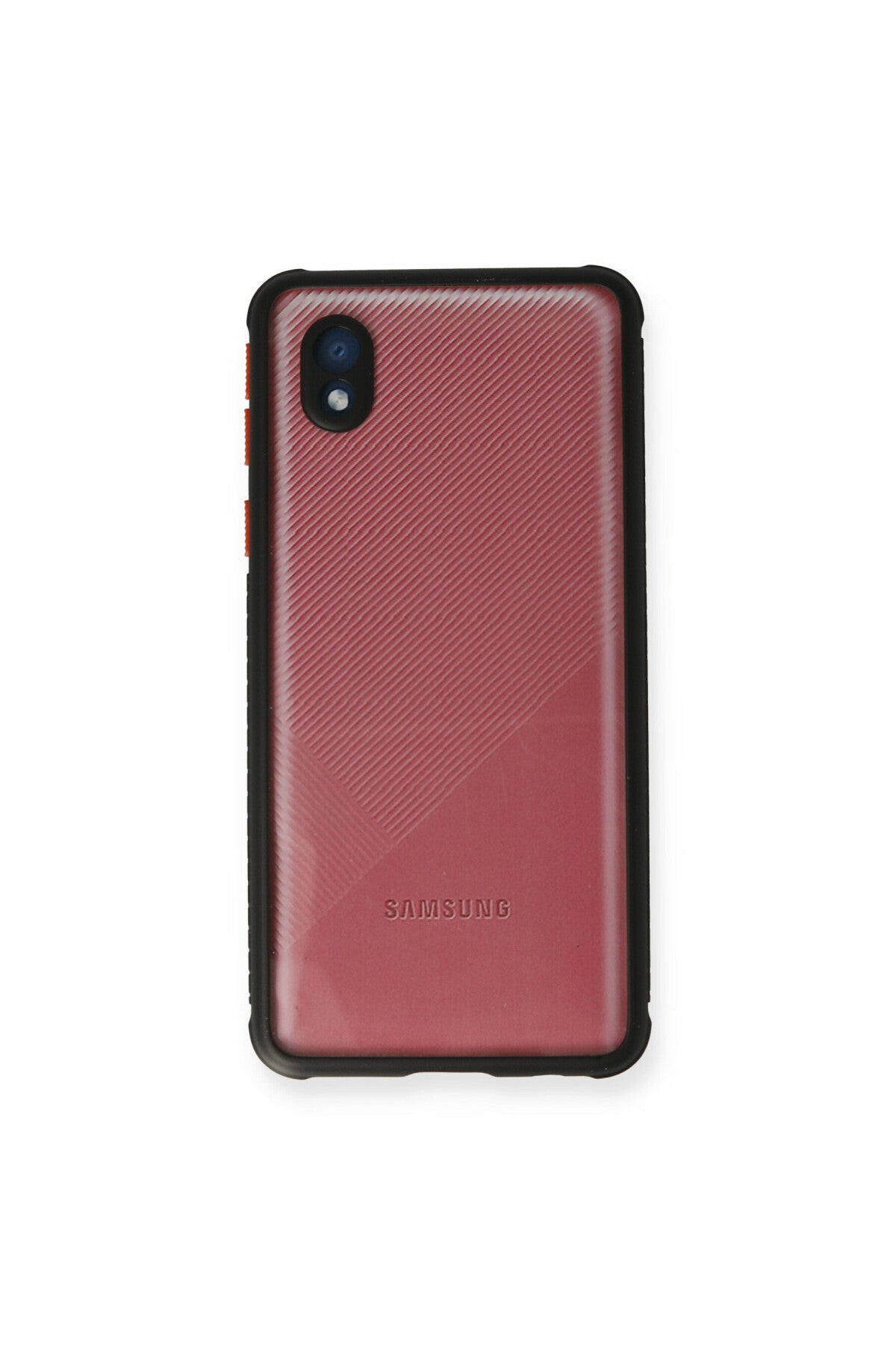 Samsung Galaxy A01 Core Uyumlu Kılıf Miami Şeffaf Silikon - Siyah