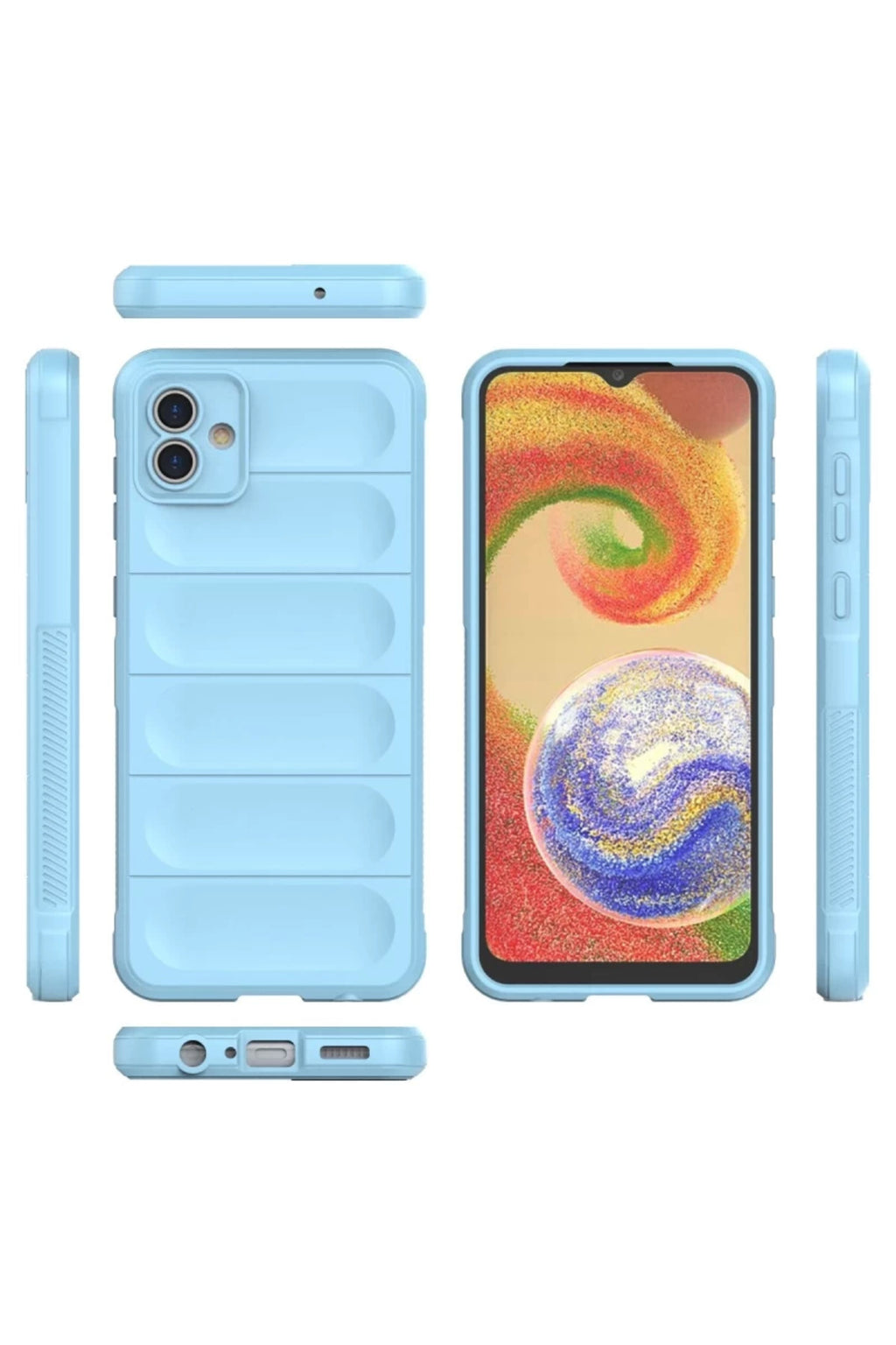 Samsung Galaxy A04 Uyumlu Kılıf Optimum Silikon - Sky Blue