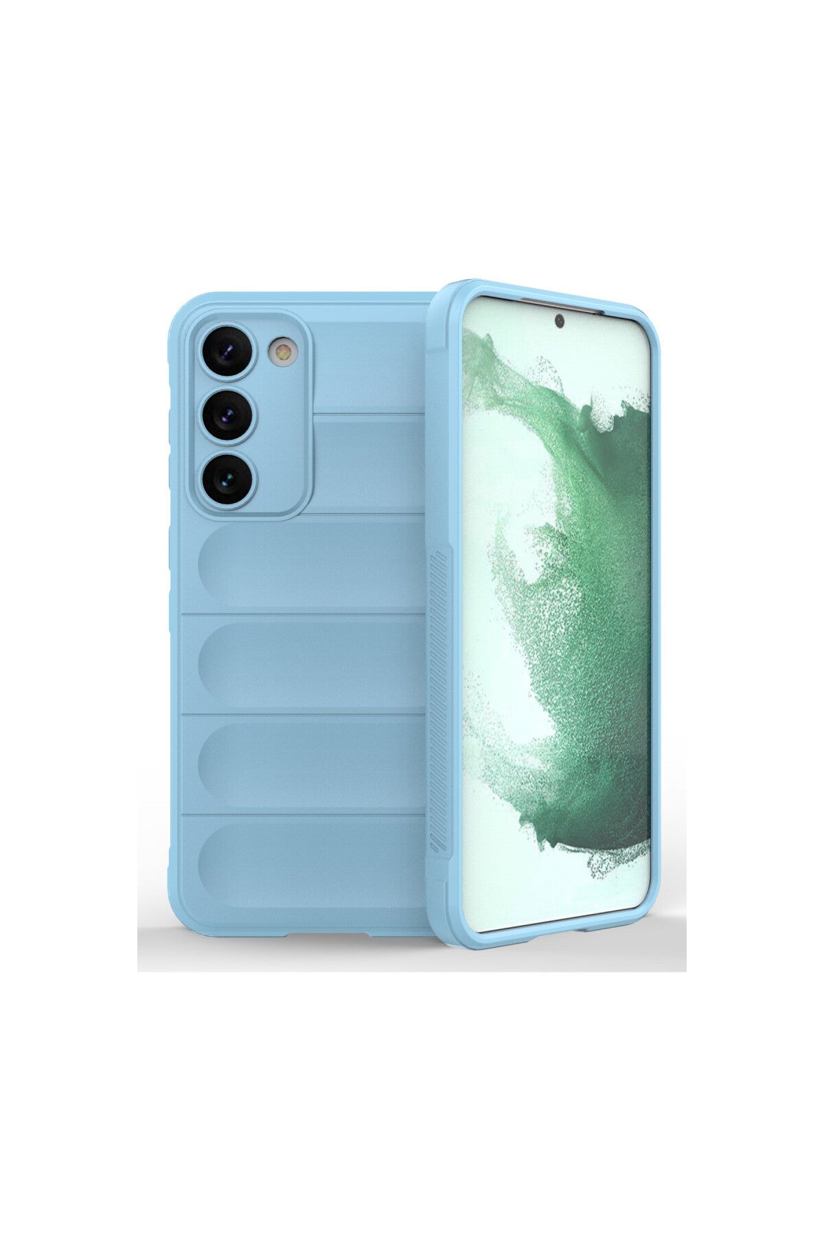 Samsung Galaxy S23 Plus Uyumlu Kılıf Optimum Silikon - Sky Blue