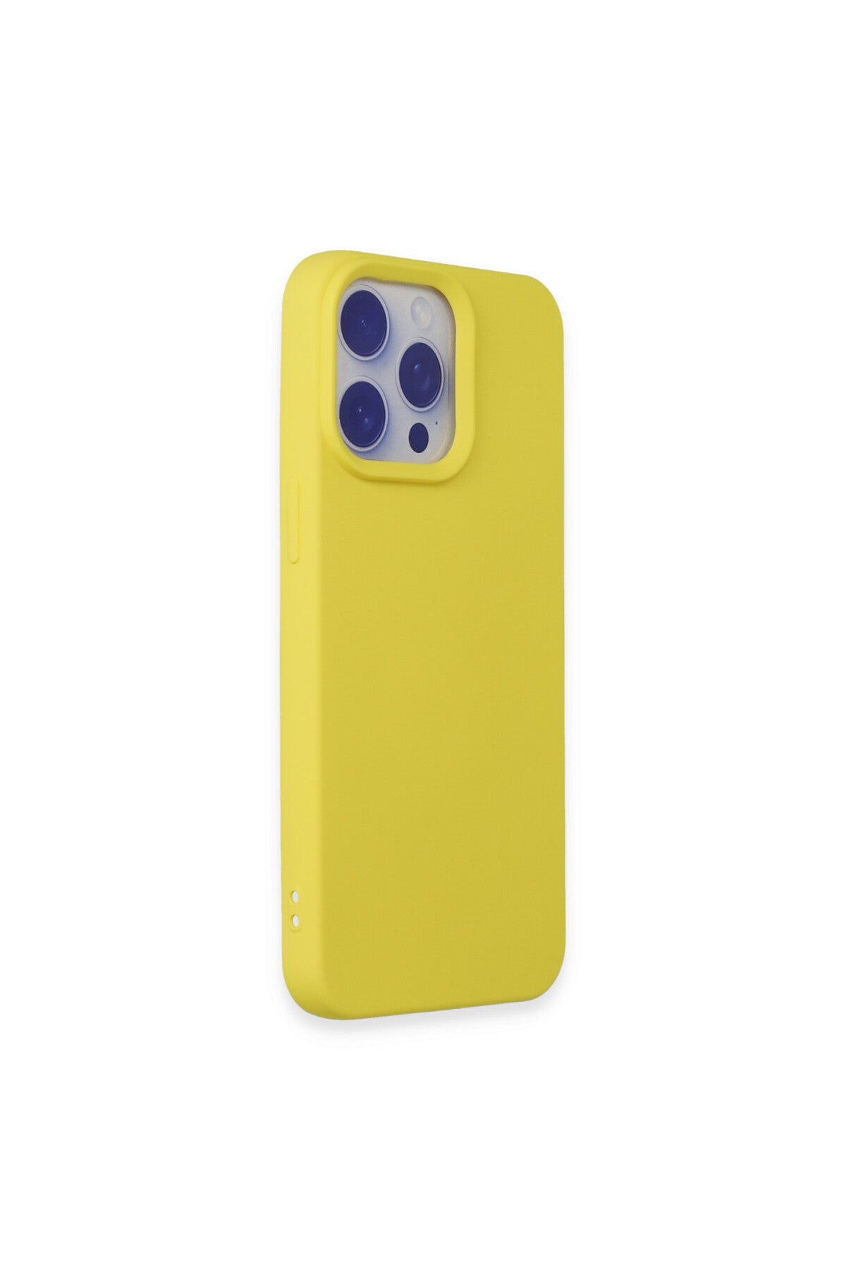 Apple iPhone 15 Pro Max Uyumlu Kılıf Nano içi Kadife Silikon - Sarı