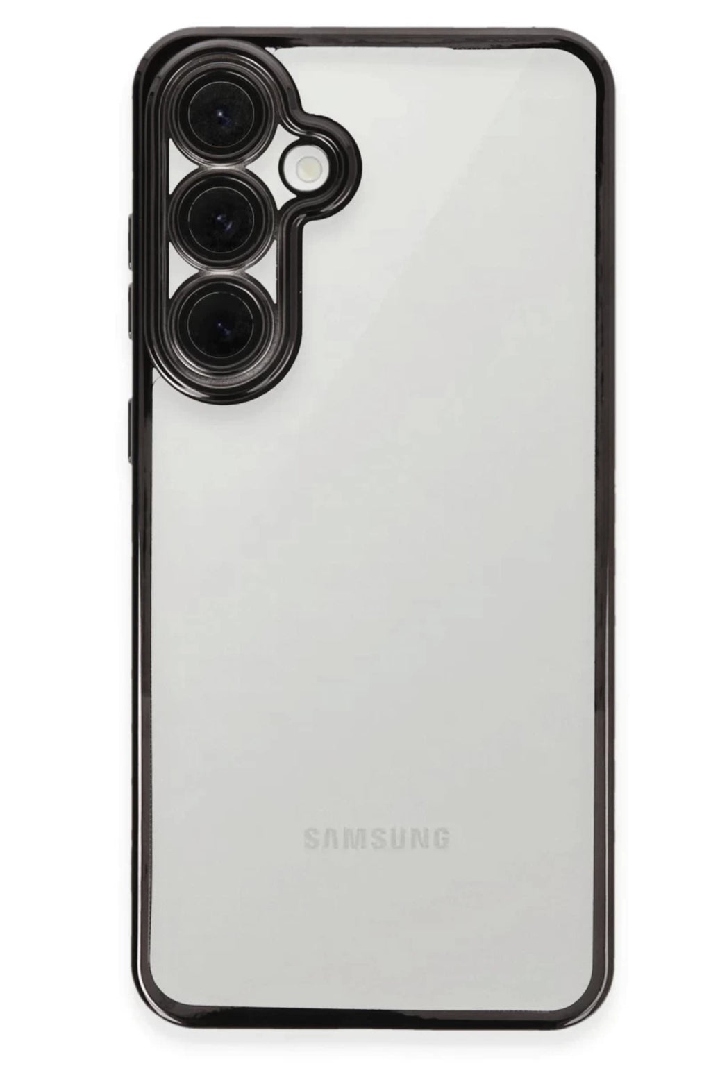 Samsung Galaxy S24 FE Uyumlu Kılıf Lensli Silikon - Siyah