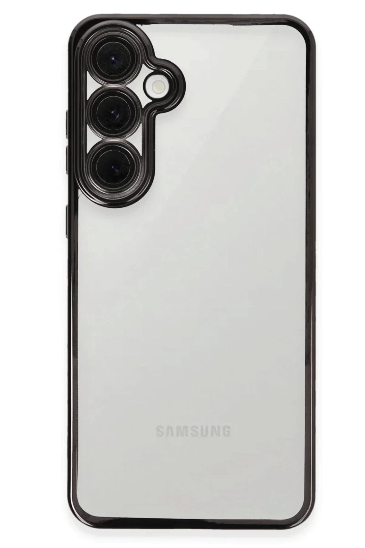 Samsung Galaxy S24 FE Uyumlu Kılıf Lensli Silikon - Siyah