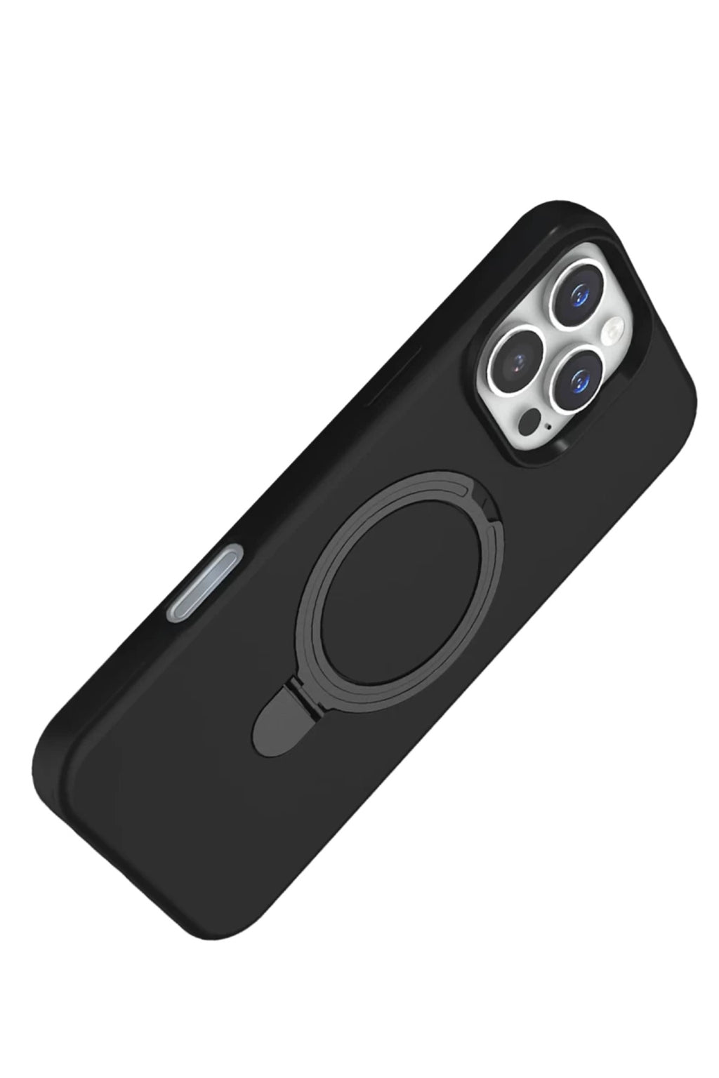 Apple iPhone 16 Pro Uyumlu Regal Magsafe Standlı Kapak - Siyah