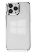 Apple iPhone 14 Pro Max Uyumlu Kılıf Element Silikon - Gümüş