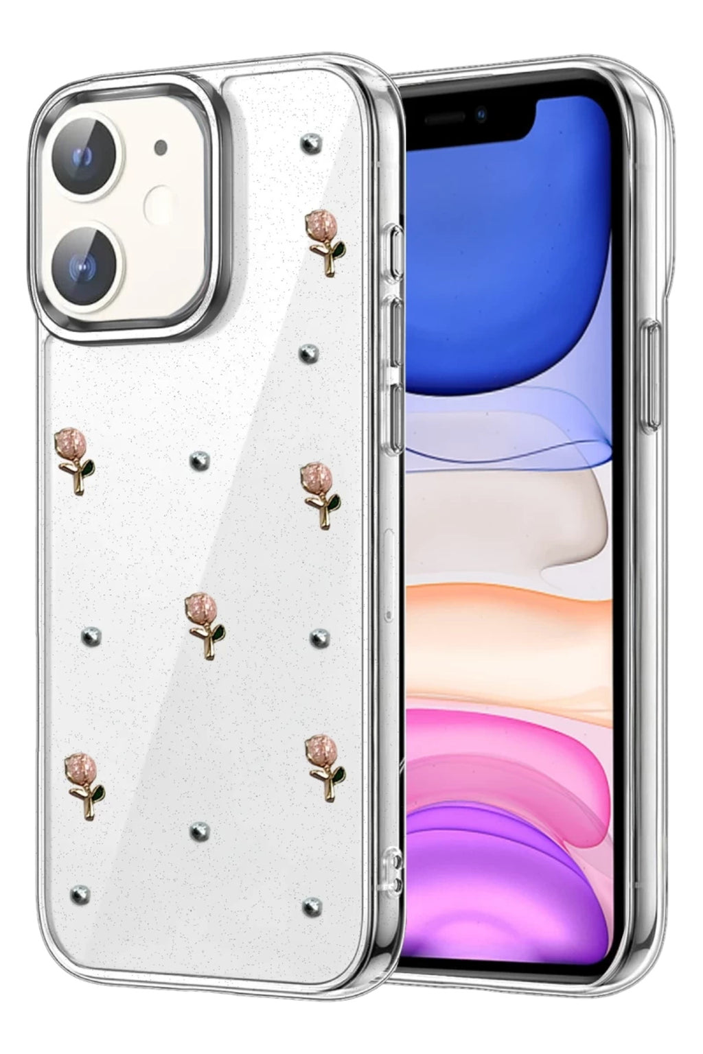 Apple iPhone 11 Uyumlu Fiyonk Desenli Kapak - Desen 6