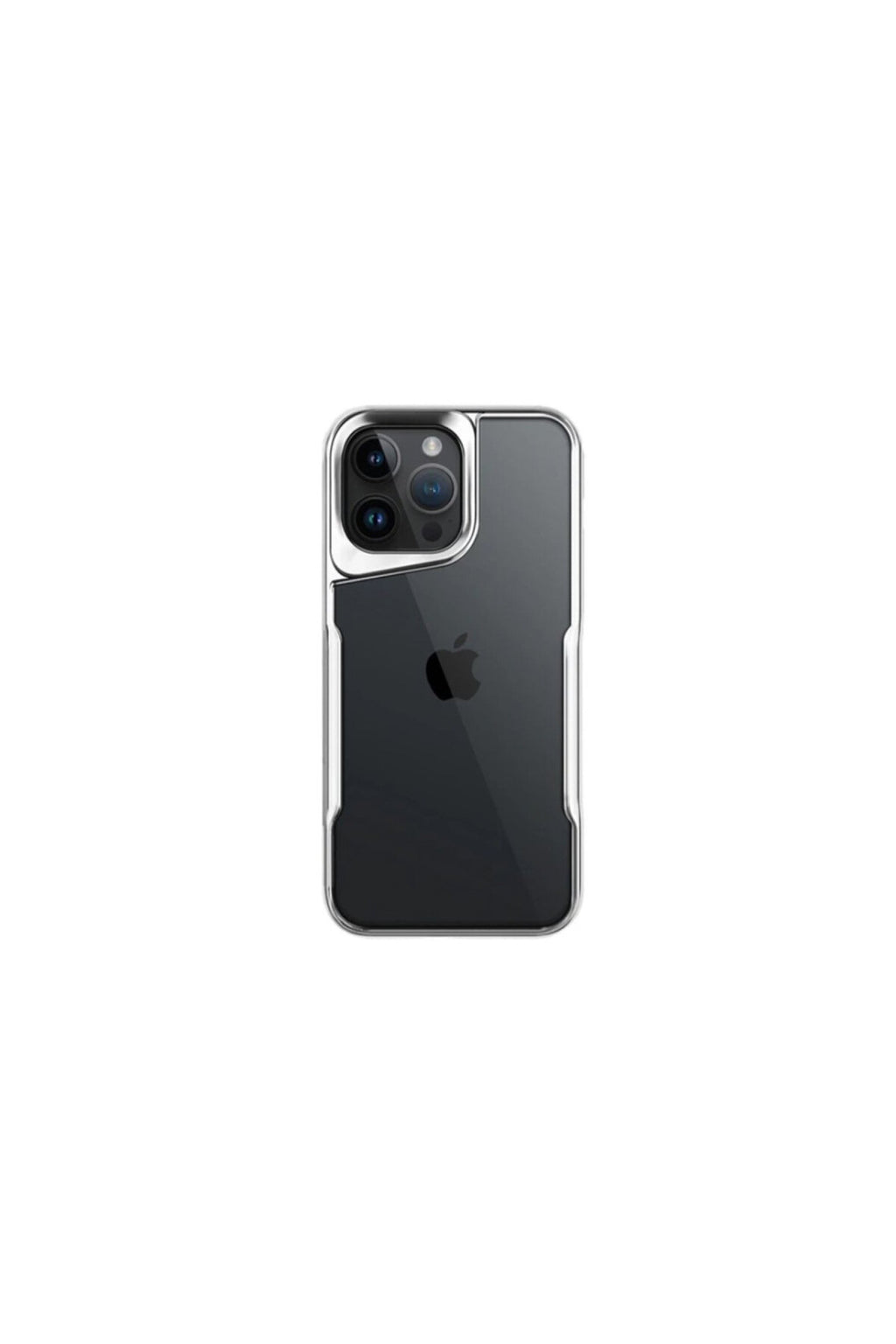 Apple iPhone 16 Pro Max Uyumlu Kılıf Boyi Silikon Kapak - Gümüş