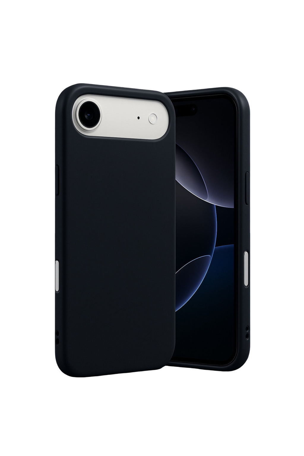 Apple iPhone 17 Air Uyumlu Nano içi Kadife Silikon - Siyah