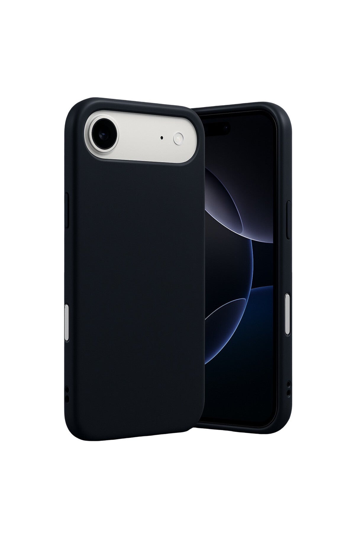 Apple iPhone 17 Air Uyumlu Nano içi Kadife Silikon - Siyah