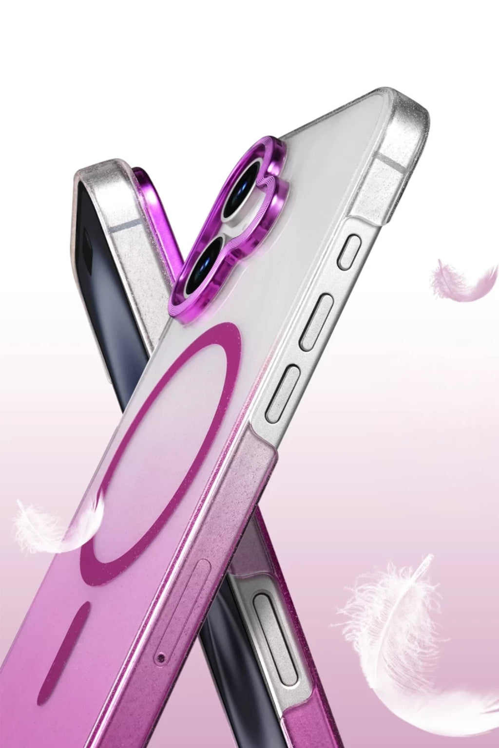 Apple iPhone 16 Plus Uyumlu Glossy Magsafe Kapak - Mor