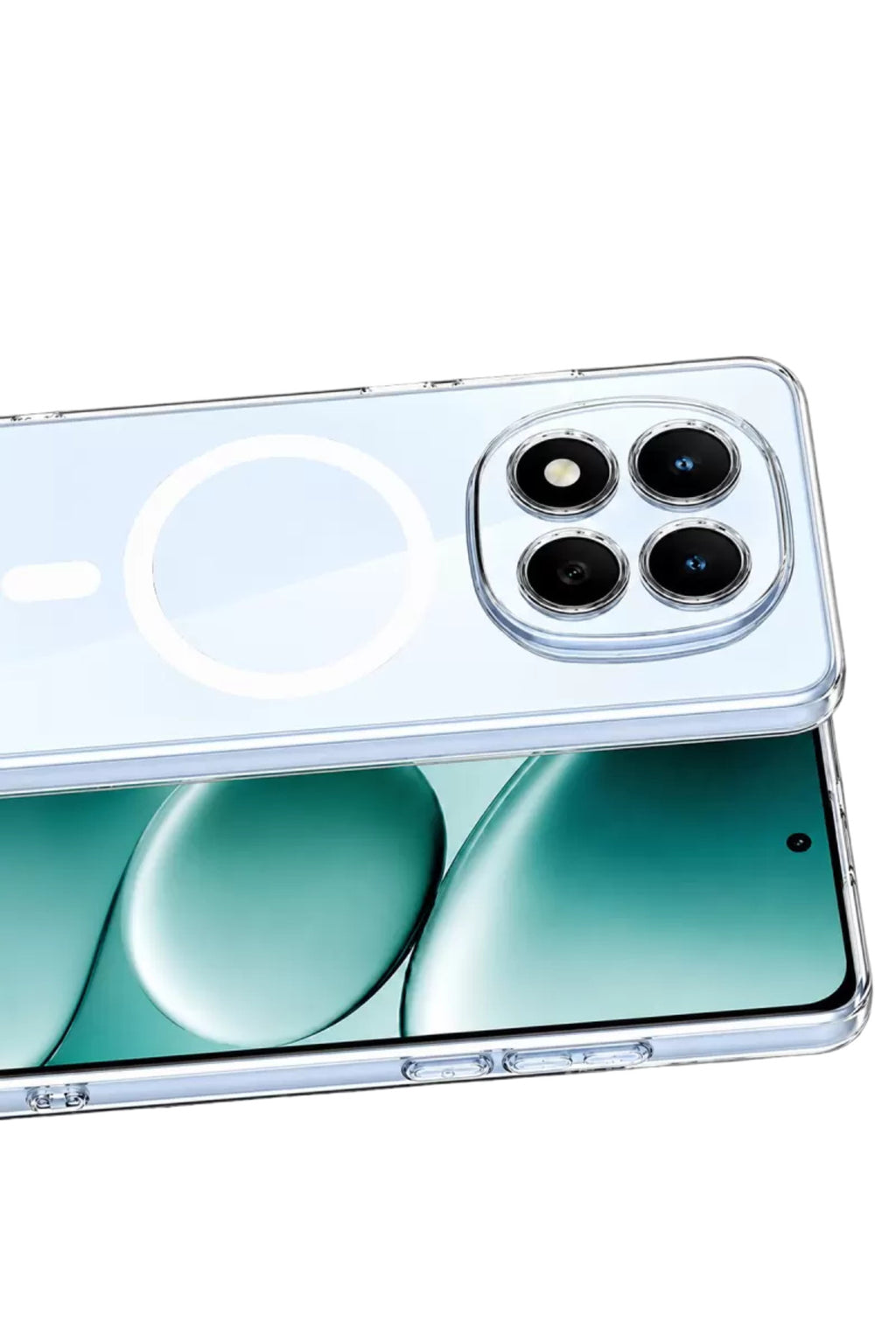 Xiaomi Redmi Note 15 Pro 5G Uyumlu Combo Sert Şeffaf Magsafe Kapak - Şeffaf