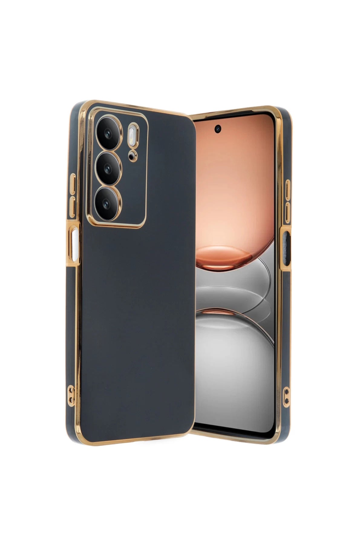 Realme C75 4G Uyumlu Kılıf Volet Silikon - Siyah