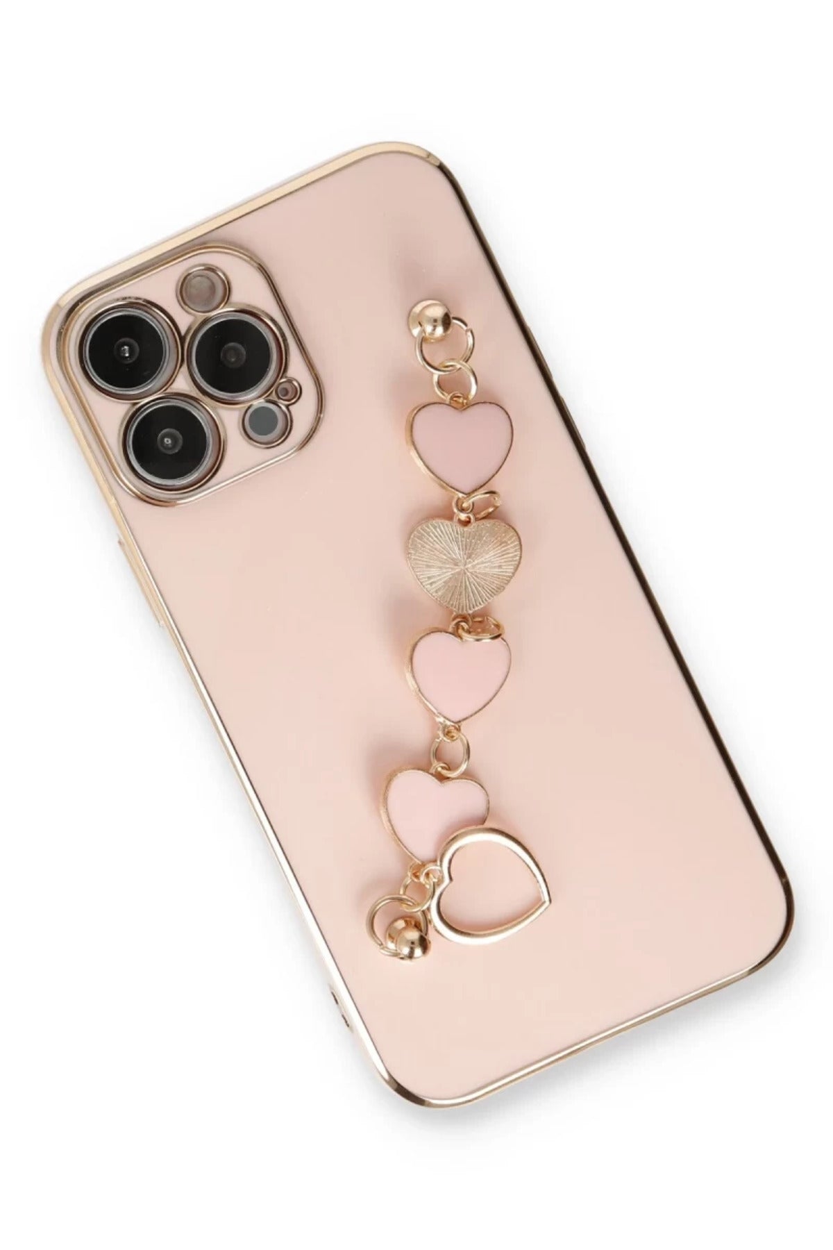 Apple iPhone 14 Pro Max Uyumlu Kılıf Esila Silikon - Pudra