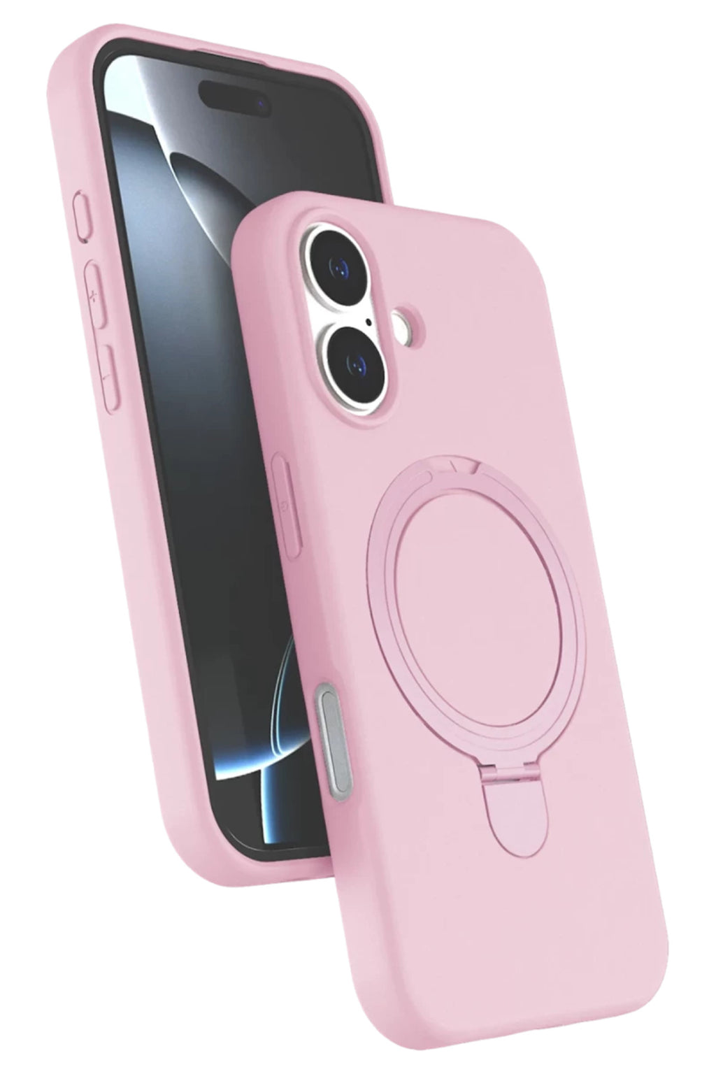 Apple iPhone 17 Uyumlu Regal Magsafe Standlı Kapak - Açık Pembe