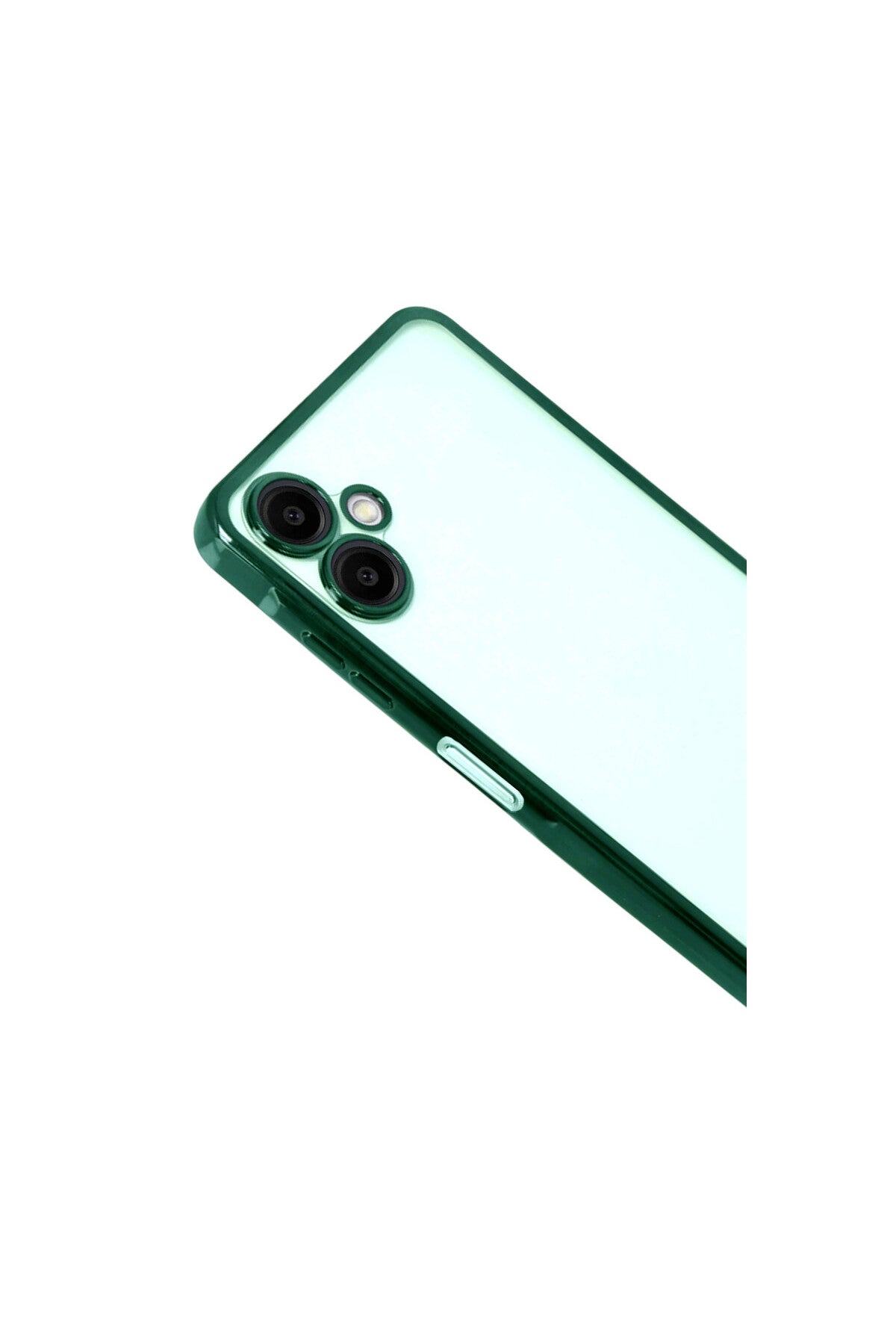 Samsung Galaxy A07 4G Uyumlu Lensli Silikon - Yeşil