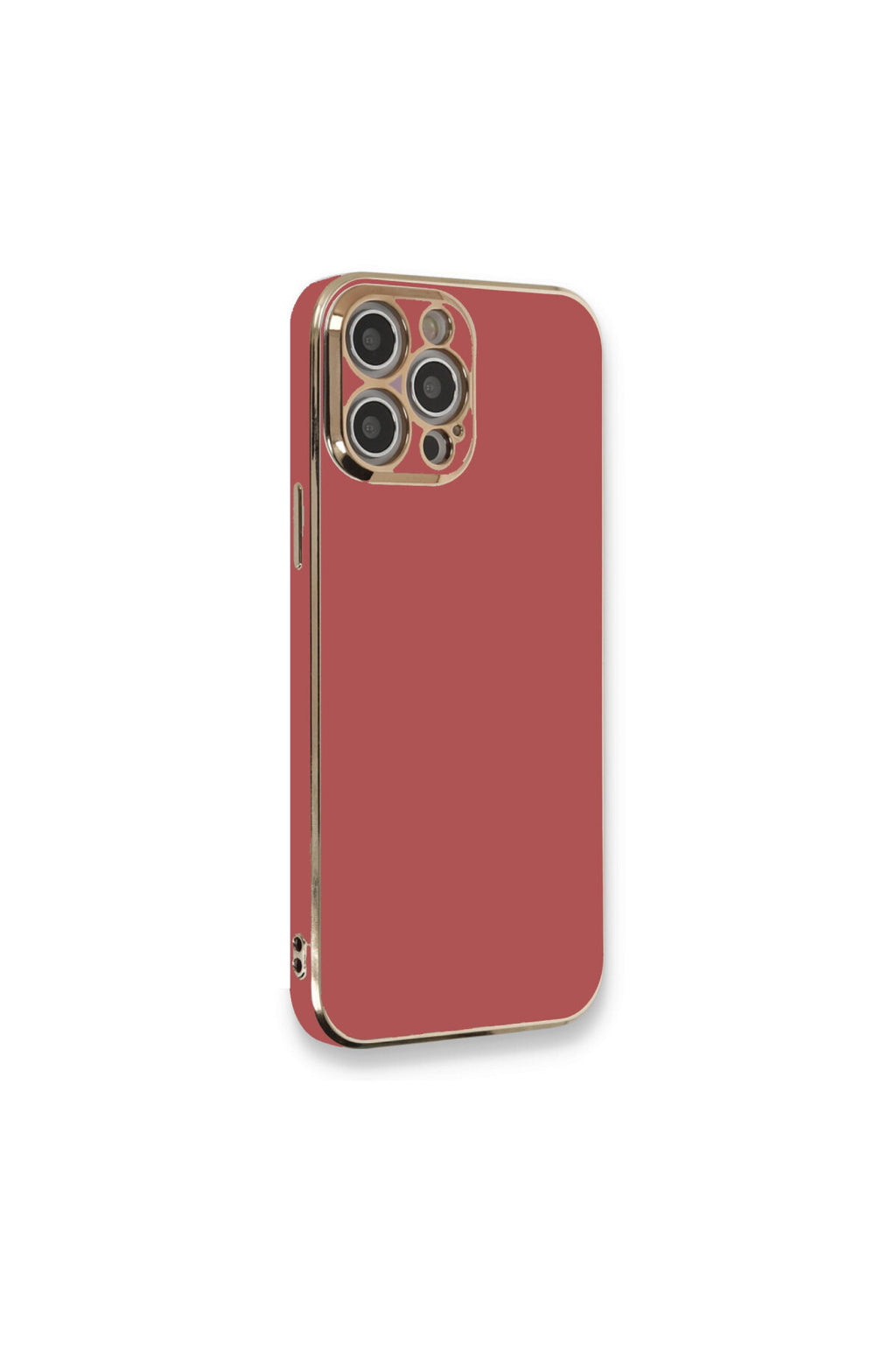 Apple iPhone 12 Pro Max Uyumlu Kılıf Volet Silikon - Kırmızı