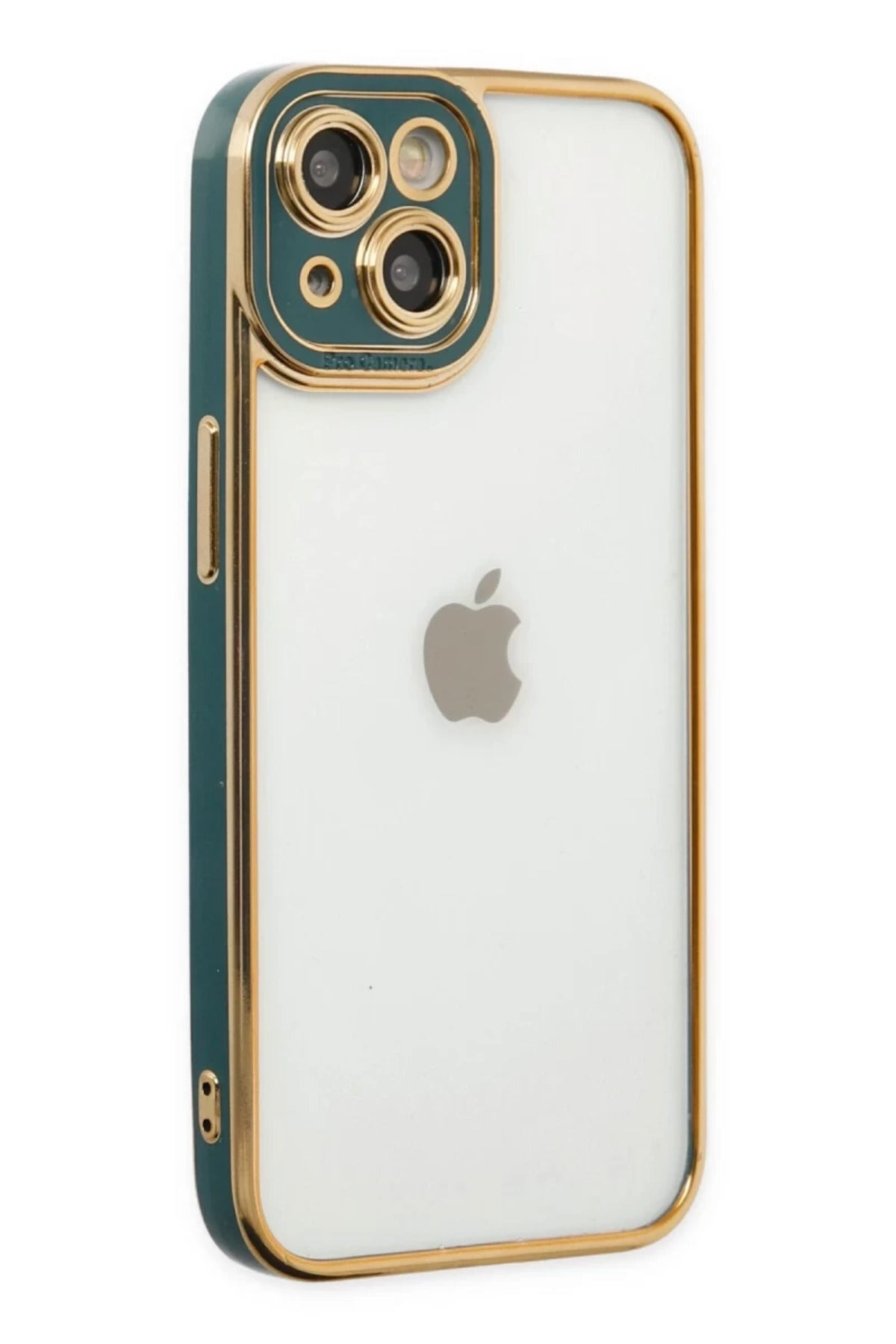 Apple iPhone 14 Plus Uyumlu Kılıf Liva Lens Silikon - Yeşil