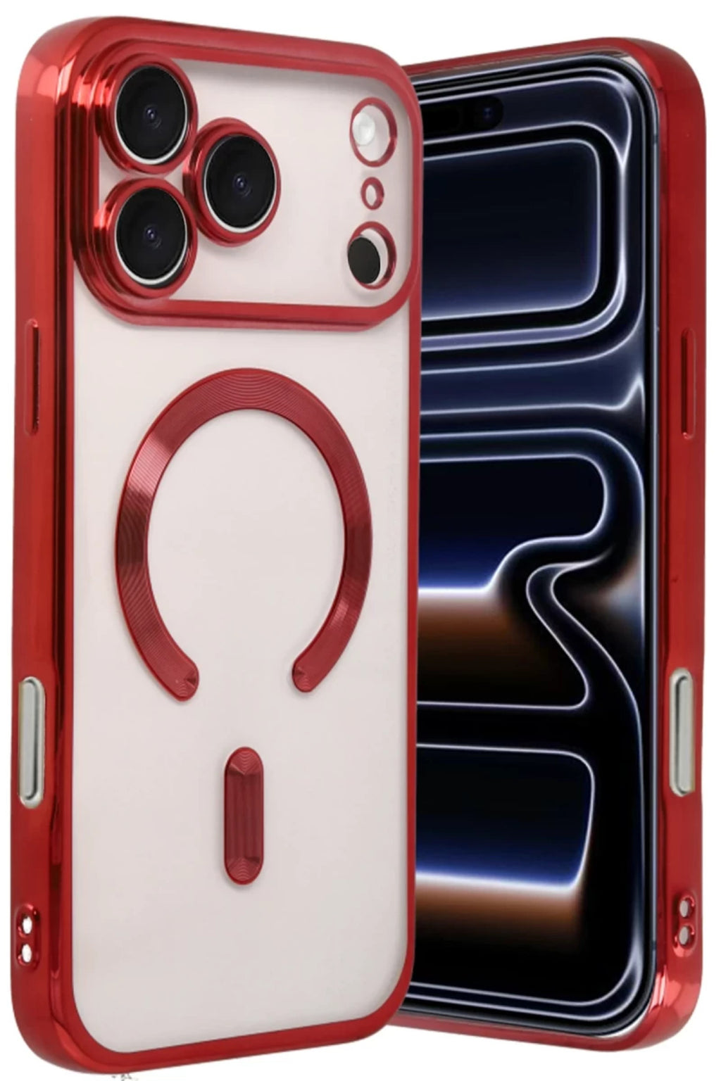 Apple iPhone 17 Pro Uyumlu Kross Magneticsafe Kapak - Kırmızı