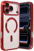 Apple iPhone 17 Pro Uyumlu Kross Magneticsafe Kapak - Kırmızı