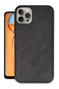 Apple iPhone 14 Pro Max Uyumlu Kılıf Aras Deri Kapak - Siyah