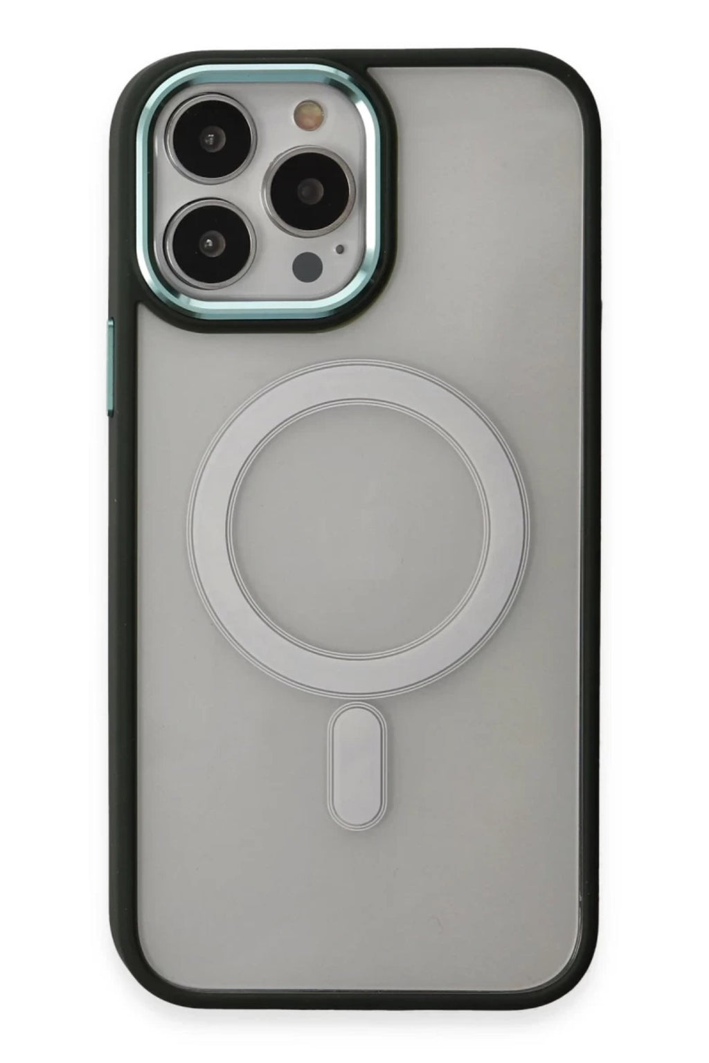 Apple iPhone 15 Pro Uyumlu Kılıf Room Magneticsafe Silikon - Köknar Yeşili