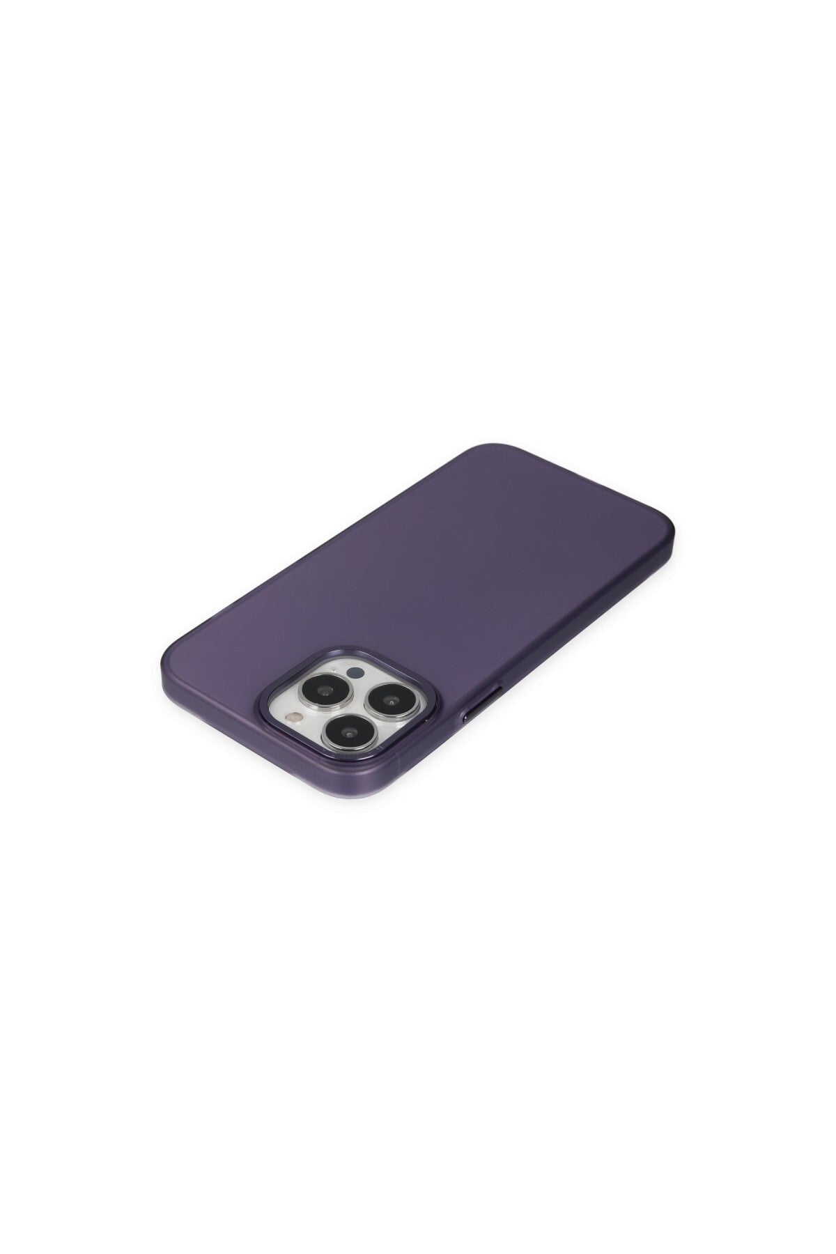 Apple iPhone 14 Pro Max Uyumlu Kılıf Modos Metal Kapak - Derin Mor