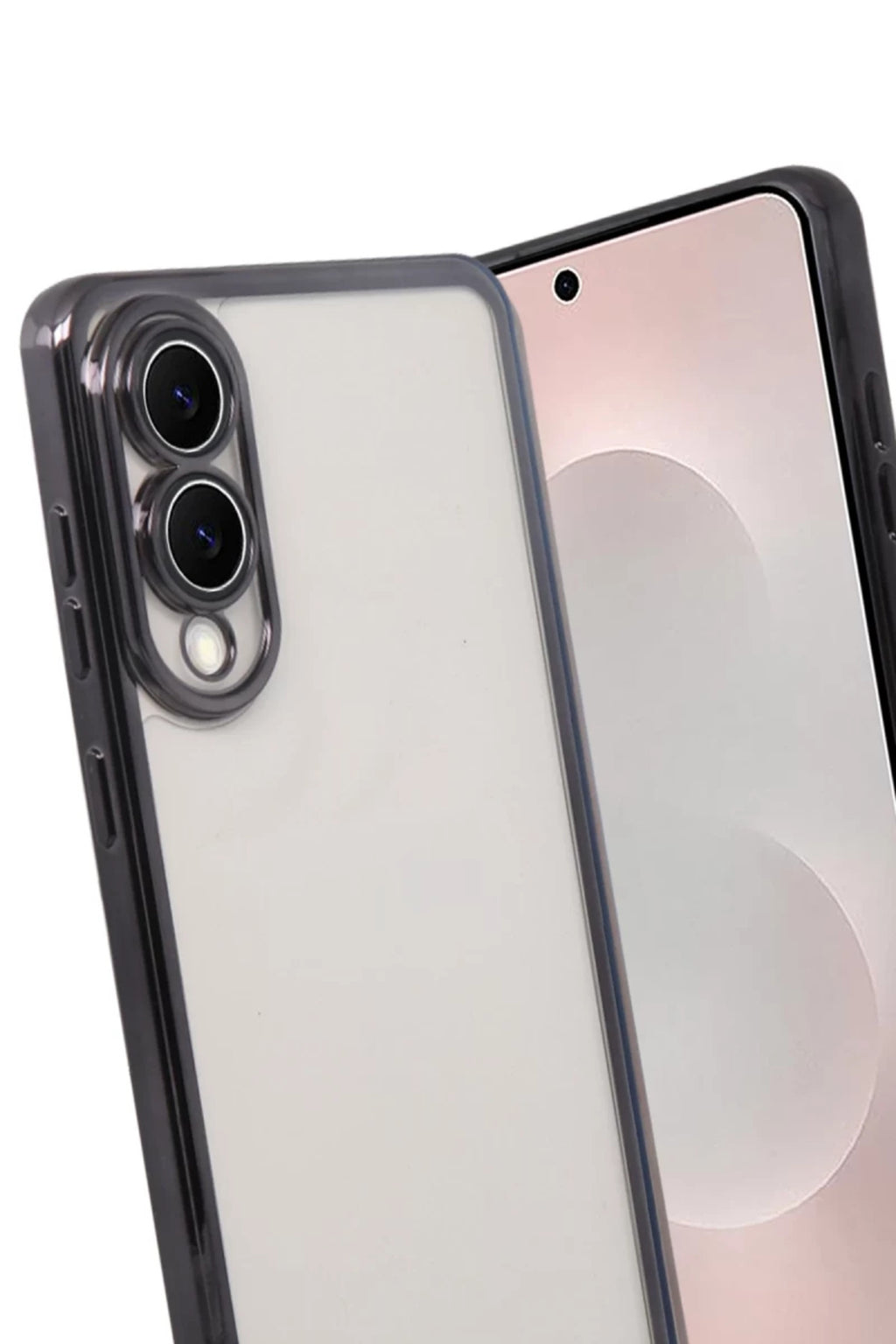 Samsung Galaxy S25 Uyumlu Edge Lensli Silikon - Siyah