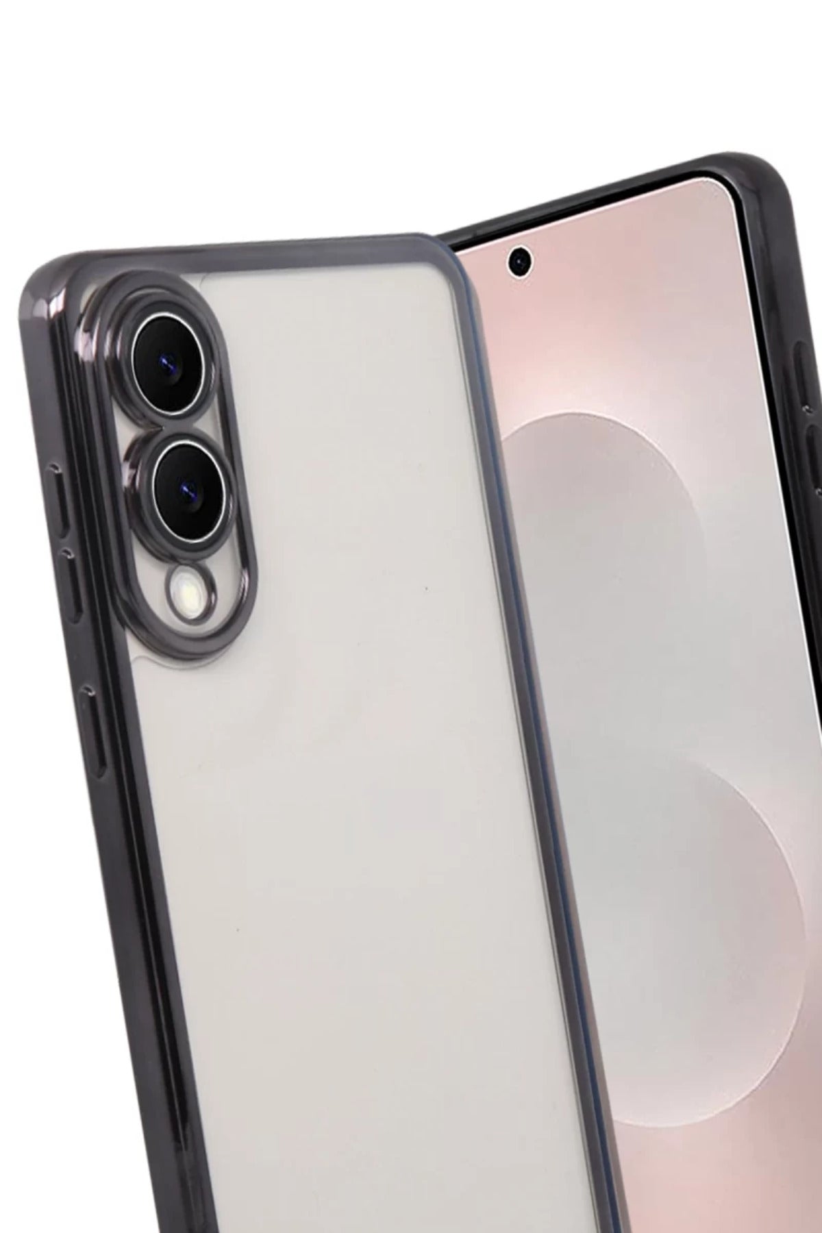 Samsung Galaxy S25 Uyumlu Edge Lensli Silikon - Siyah