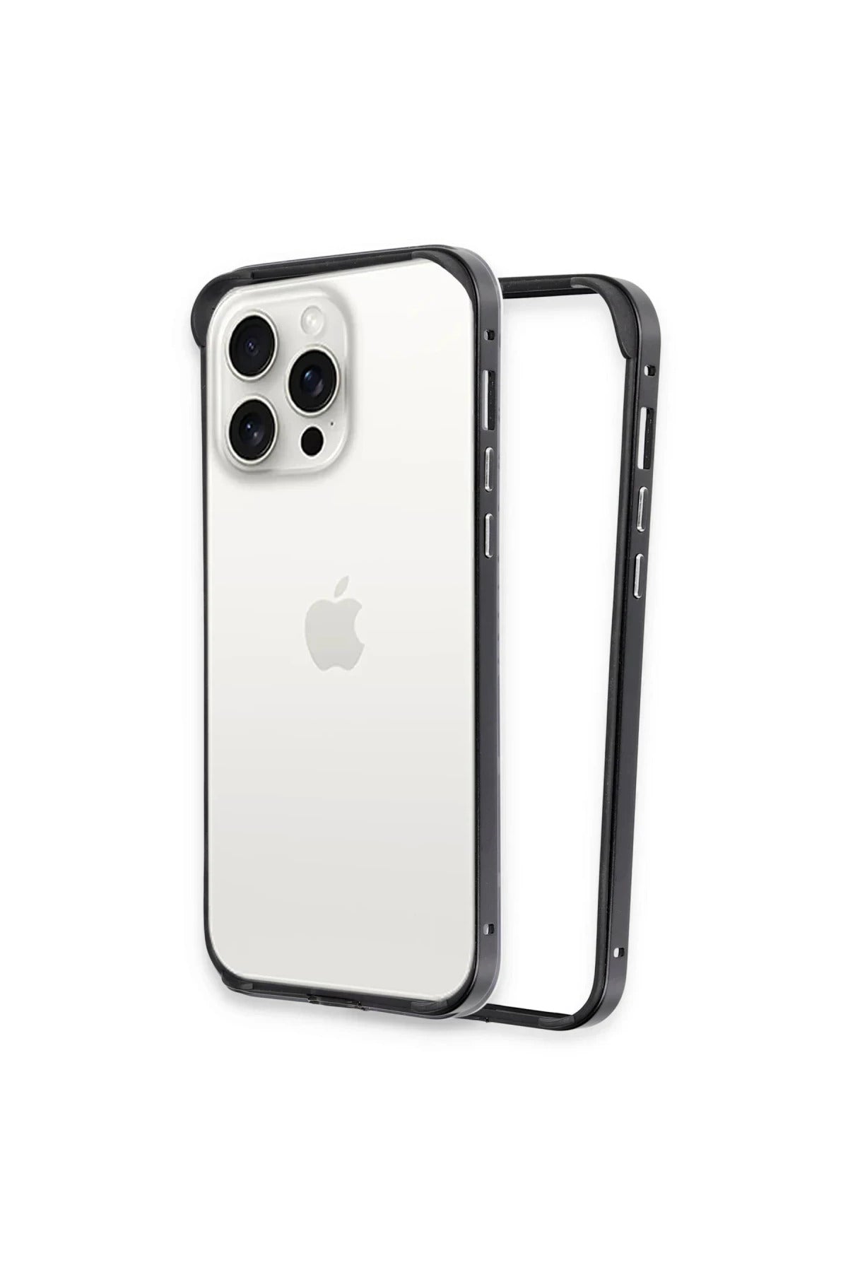 Joko Apple iPhone 15 Pro Max Uyumlu Land Bumper Koruma Kapak - Siyah