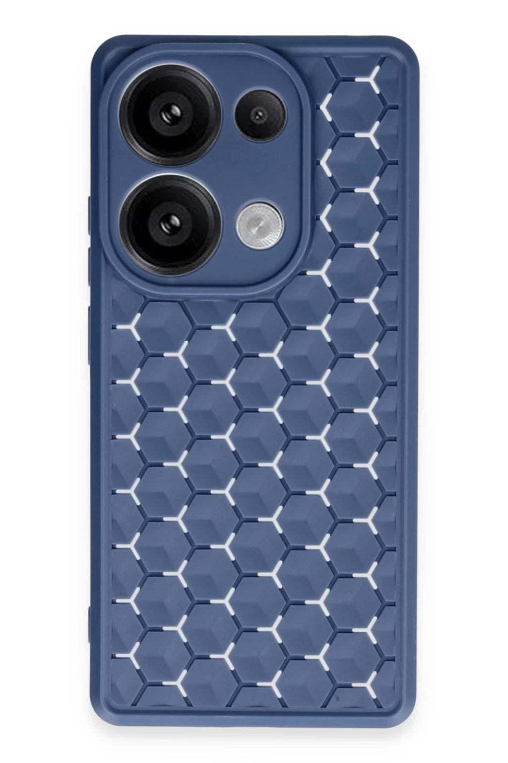 Xiaomi Redmi Note 13 Pro 5G Uyumlu Kılıf Petek Silikon Kapak - Lacivert