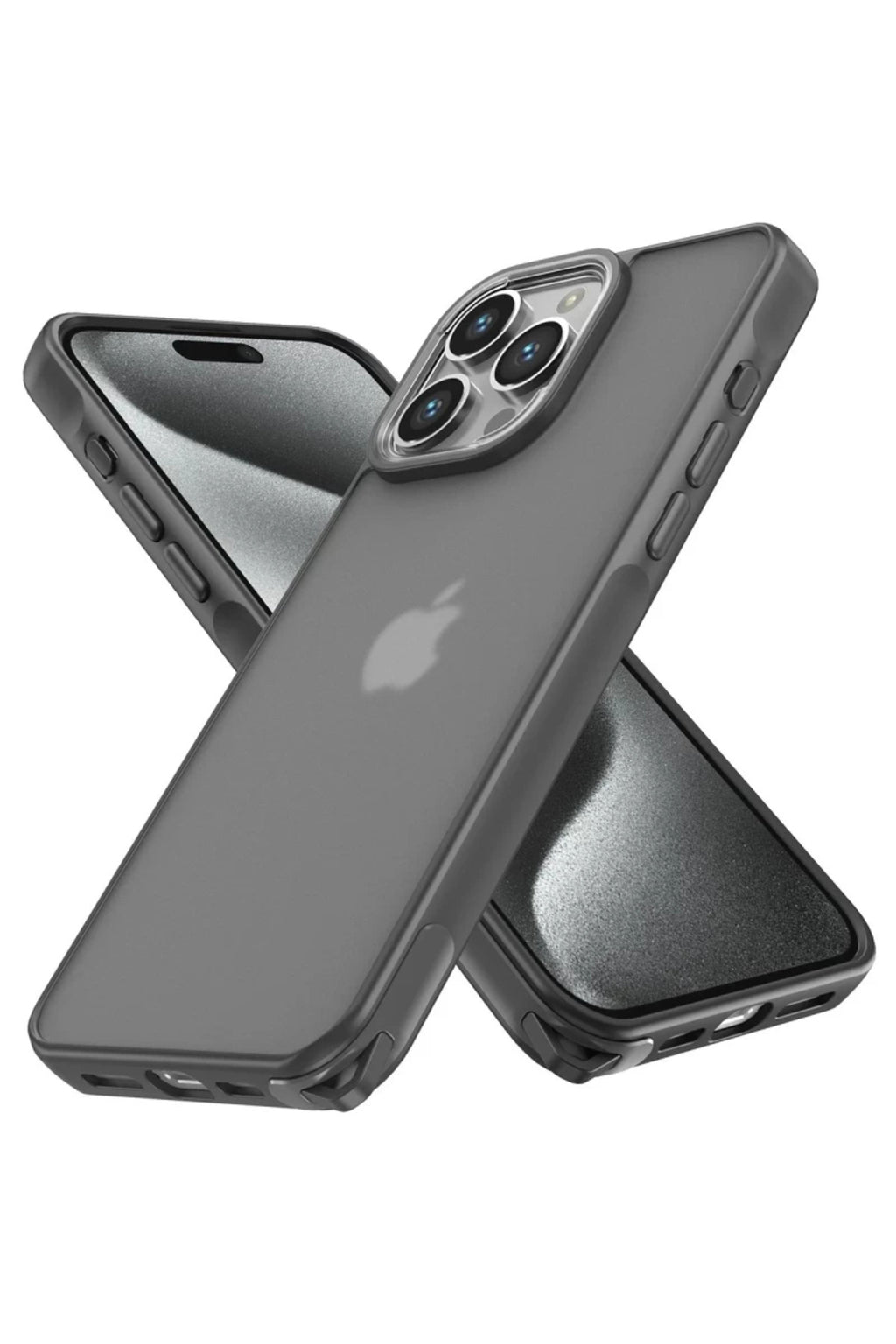 Apple iPhone 14 Pro Uyumlu Kılıf Elegant Kapak - Titan Gri