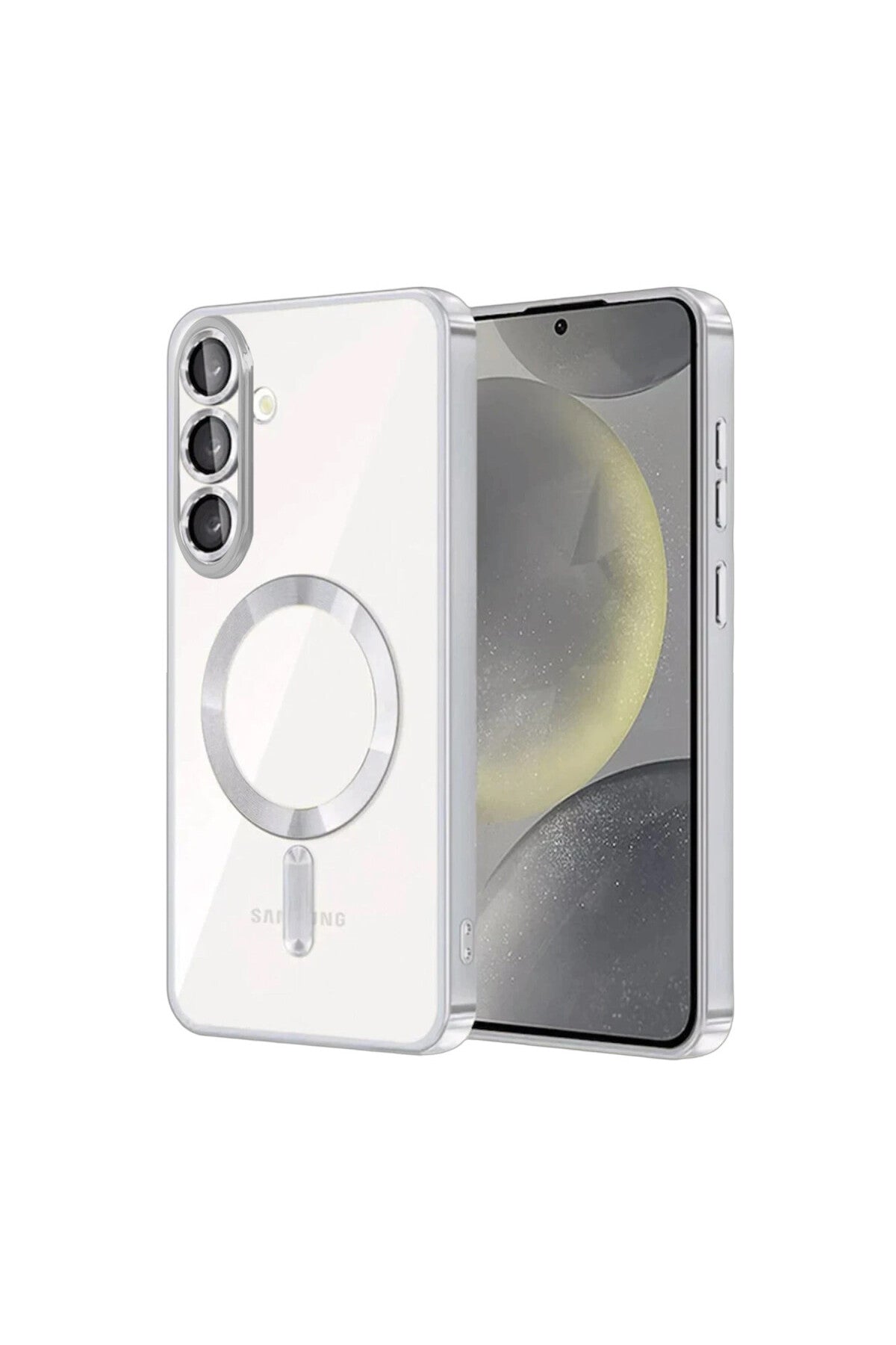 Samsung Galaxy S26 Uyumlu Kross Magneticsafe Kapak - Gümüş