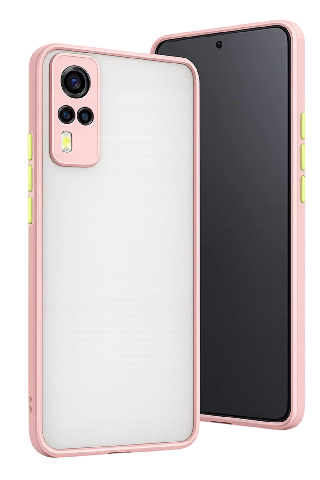 Vivo Y53S Uyumlu Kılıf Montreal Silikon Kapak - Pembe