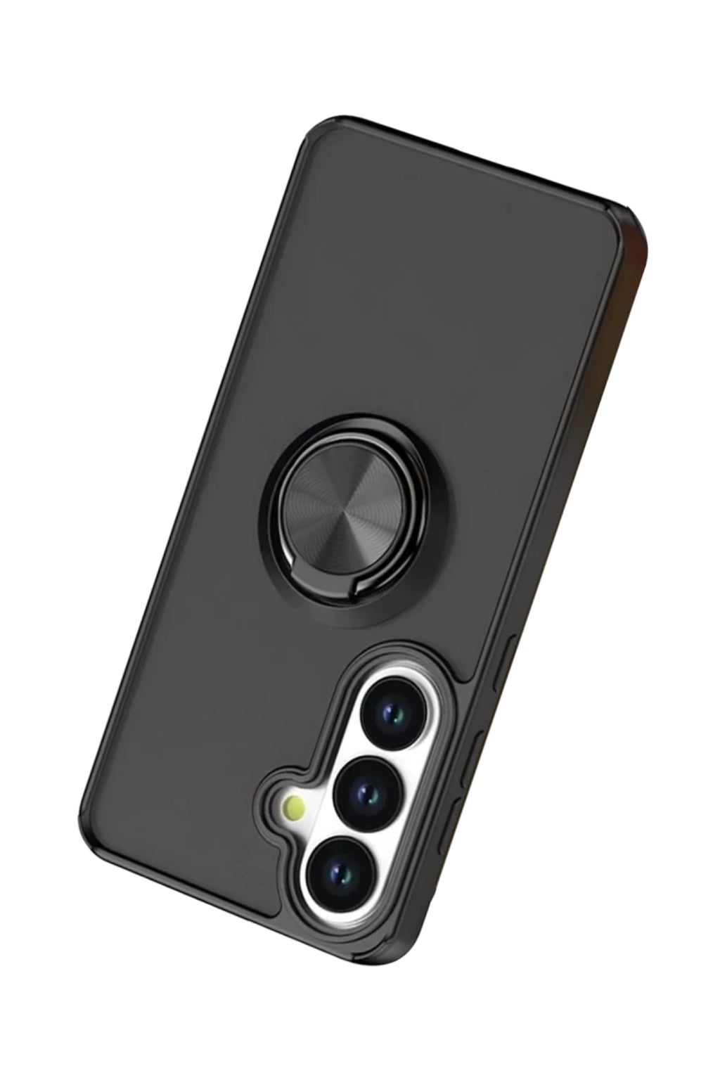 Samsung Galaxy S26 Uyumlu Montreal Yüzüklü Silikon Kapak - Siyah
