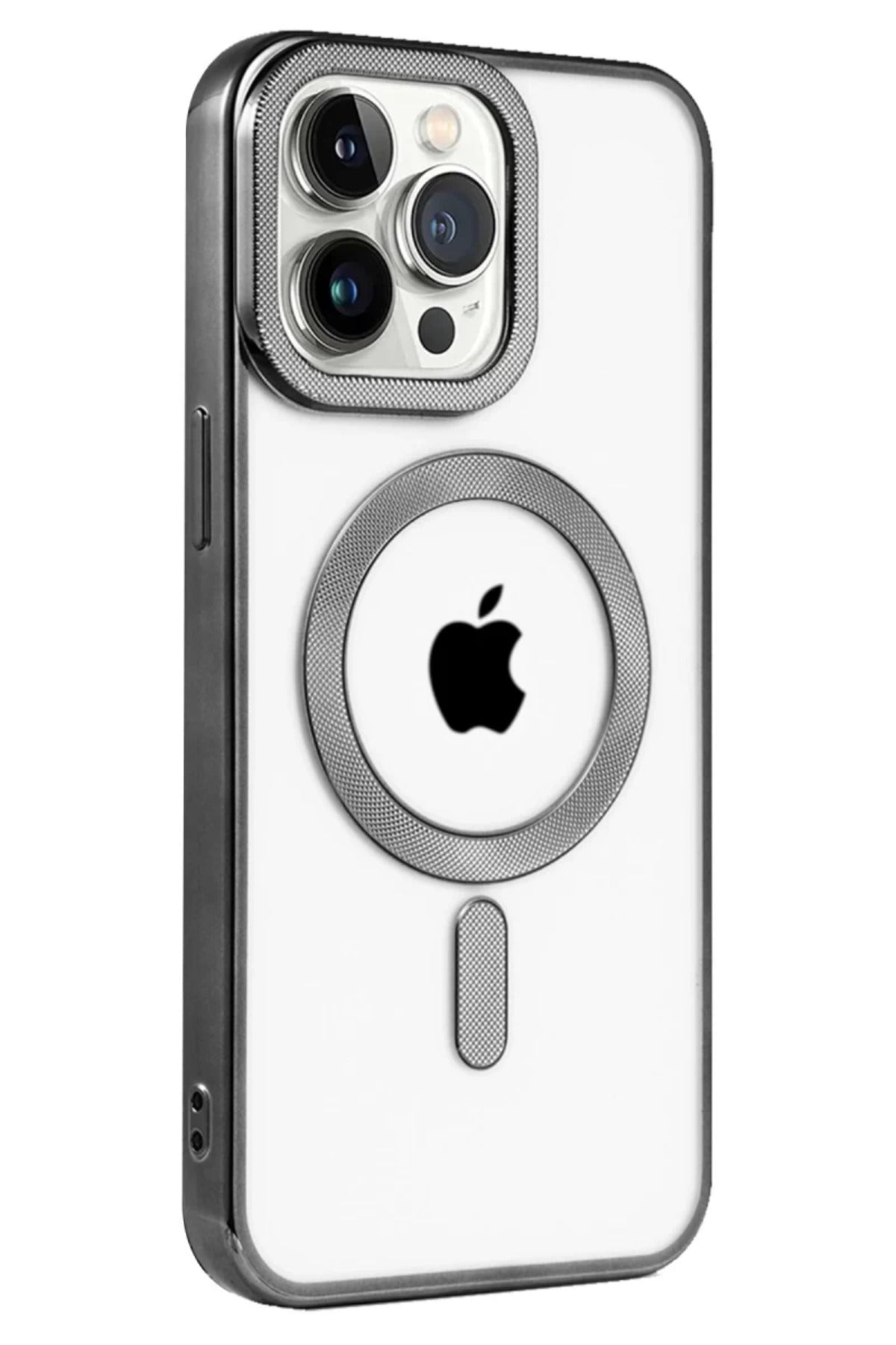 Apple iPhone 14 Pro Max Uyumlu Kılıf Kronos Magsafe Kapak - Siyah