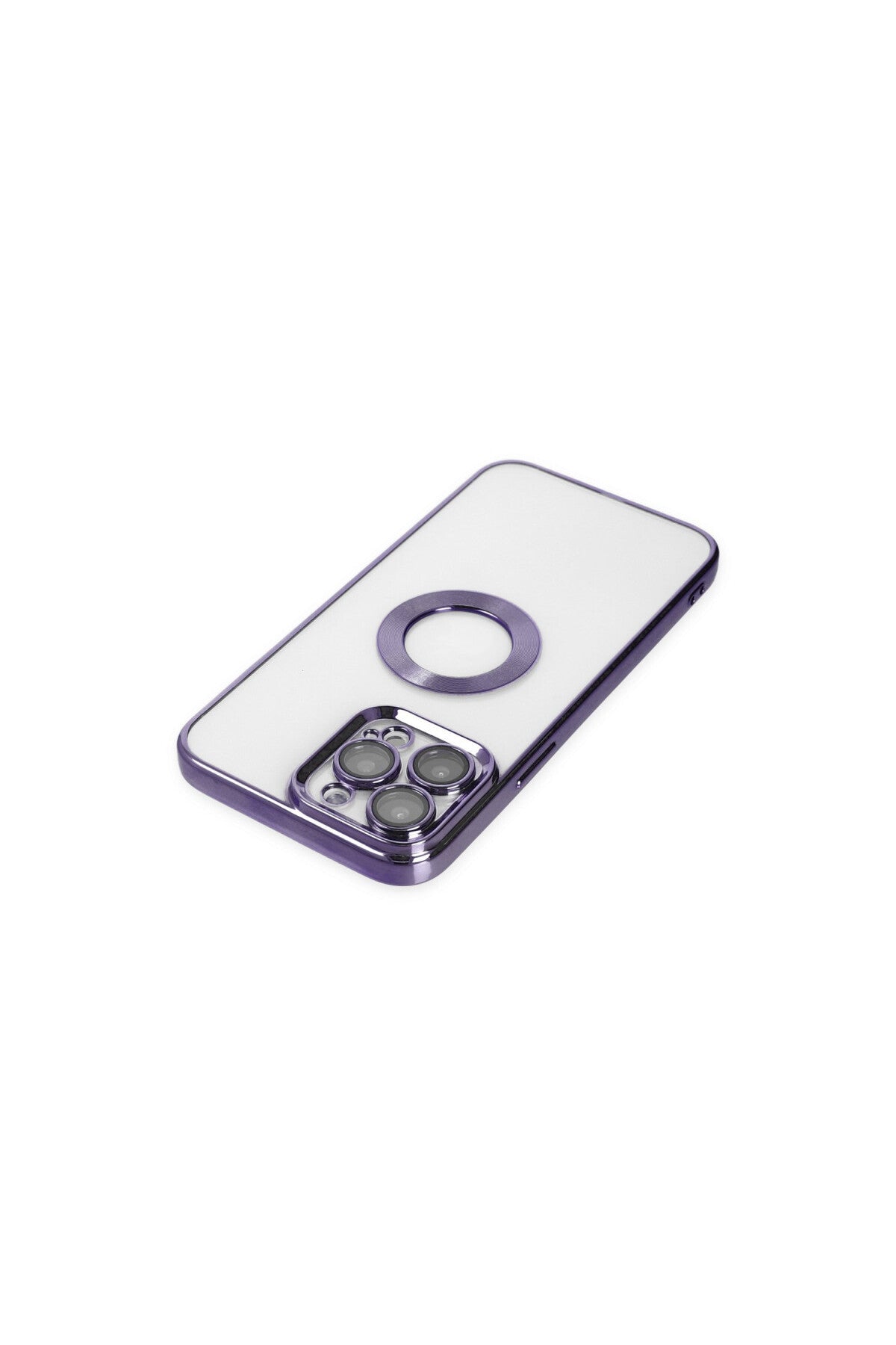 Apple iPhone 14 Pro Max Uyumlu Kılıf Slot Silikon - Mor