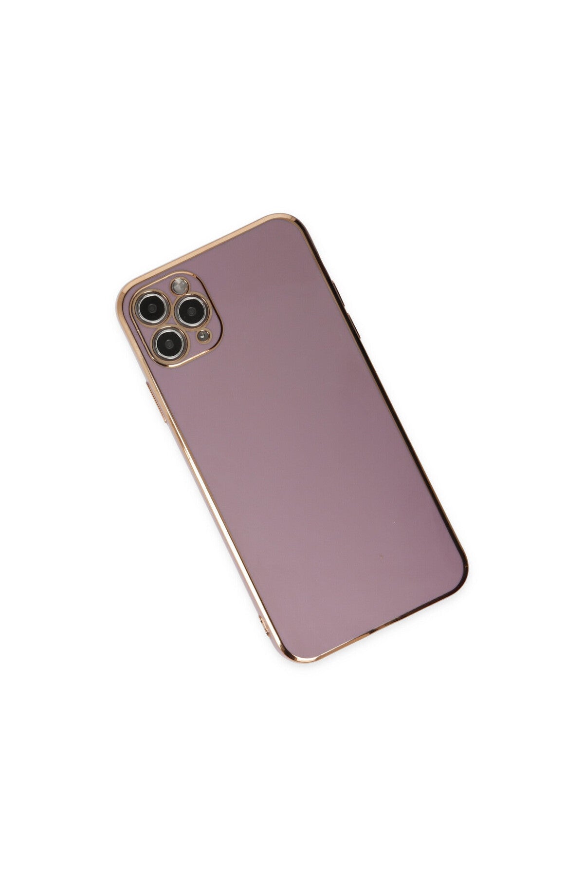 Apple iPhone 11 Pro Max Uyumlu Kılıf Volet Silikon - Mor
