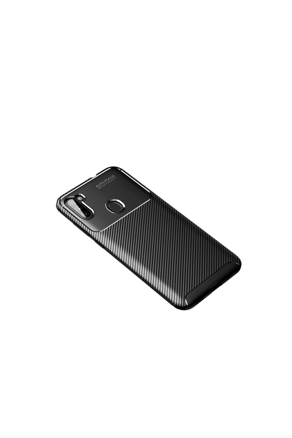 Samsung Galaxy A11 Uyumlu Kılıf Auto Focus Karbon Kapak - Siyah