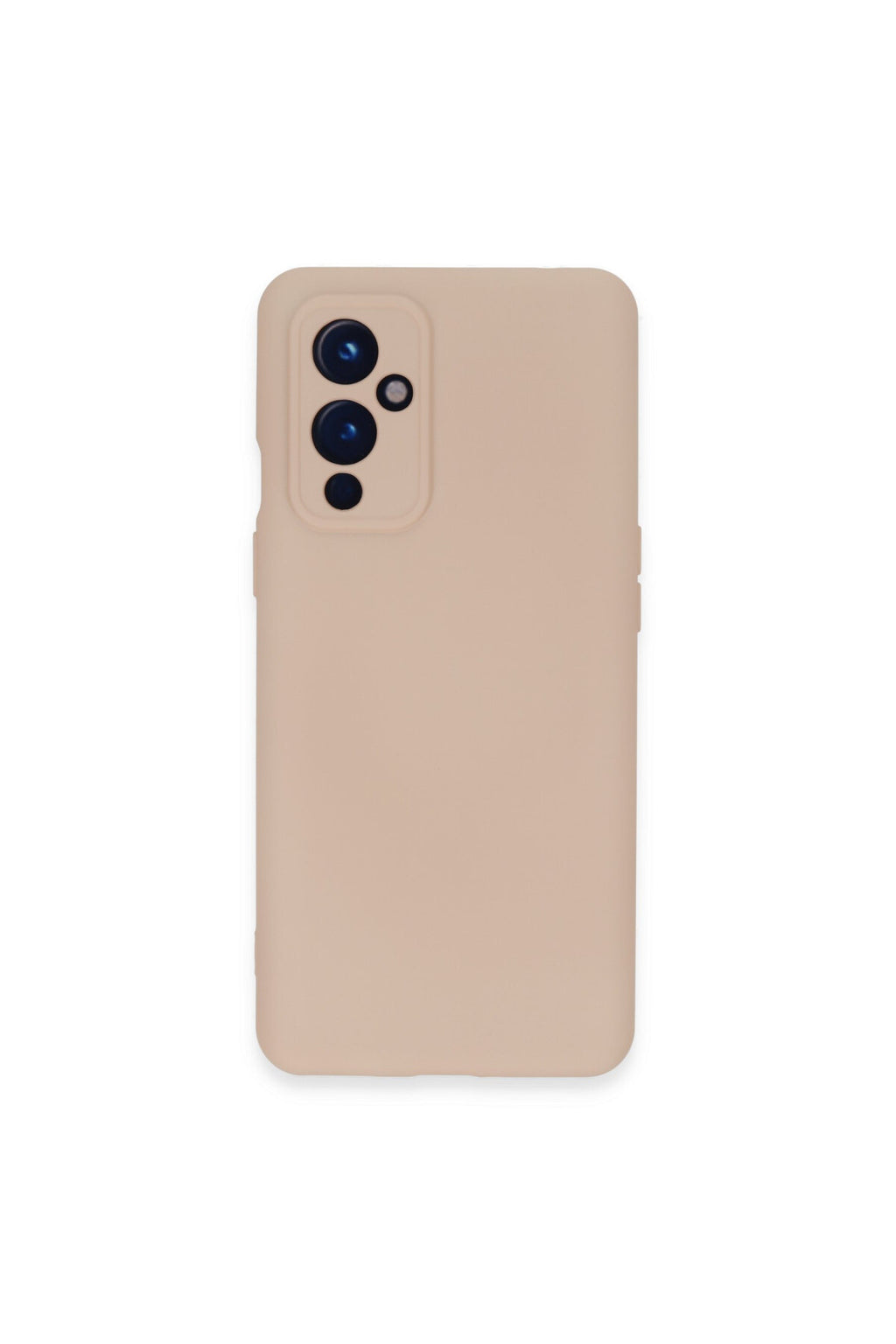 One Plus 9 Kılıf Nano içi Kadife Silikon - Pudra