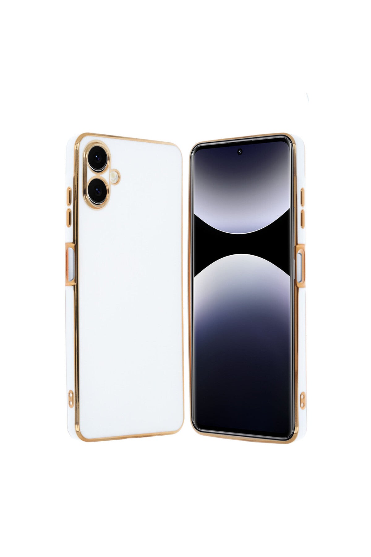 Samsung Galaxy A06 Uyumlu Kılıf Volet Silikon - Beyaz