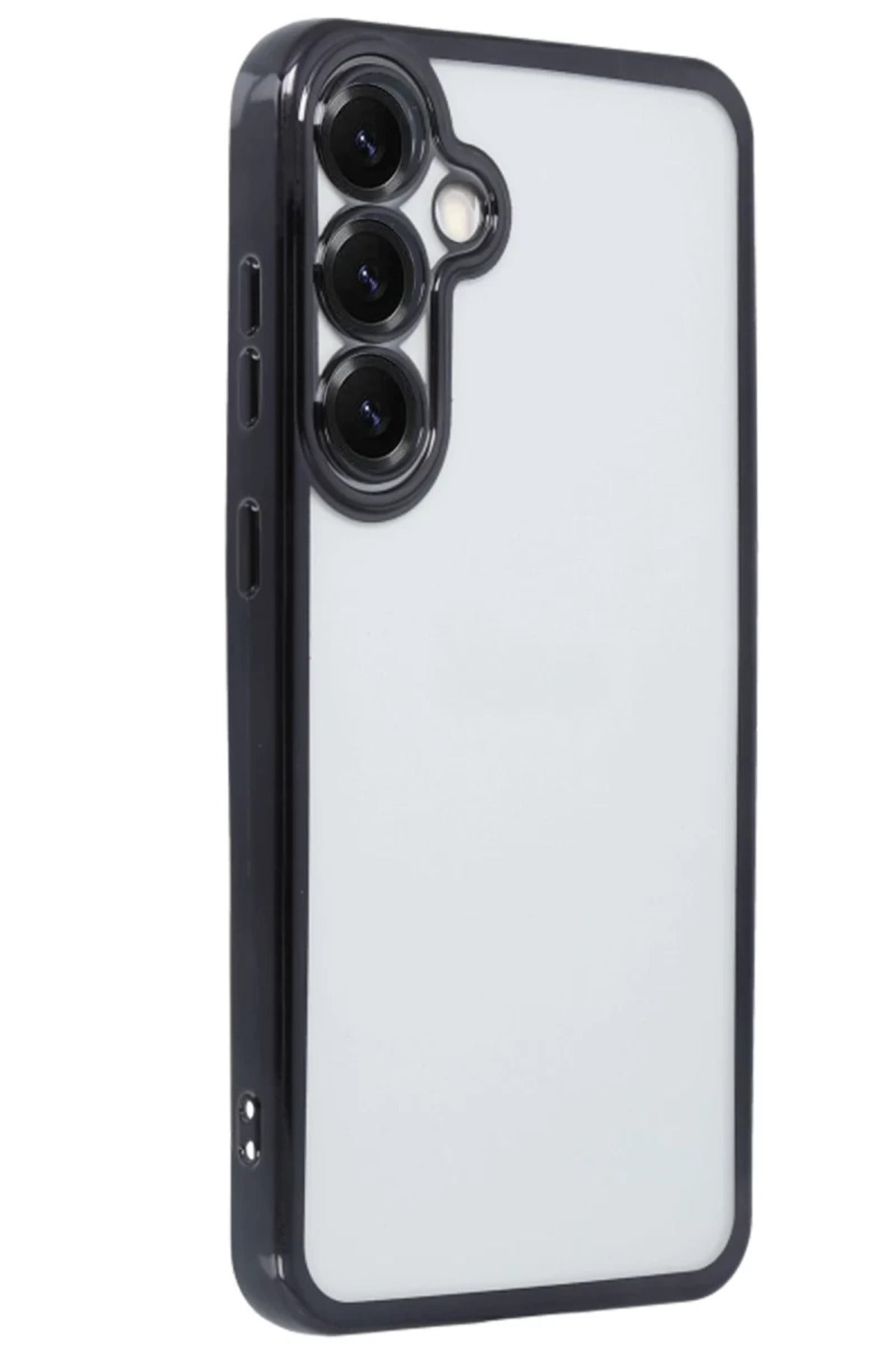 Samsung Galaxy S25 Uyumlu Kılıf Lensli Silikon - Siyah