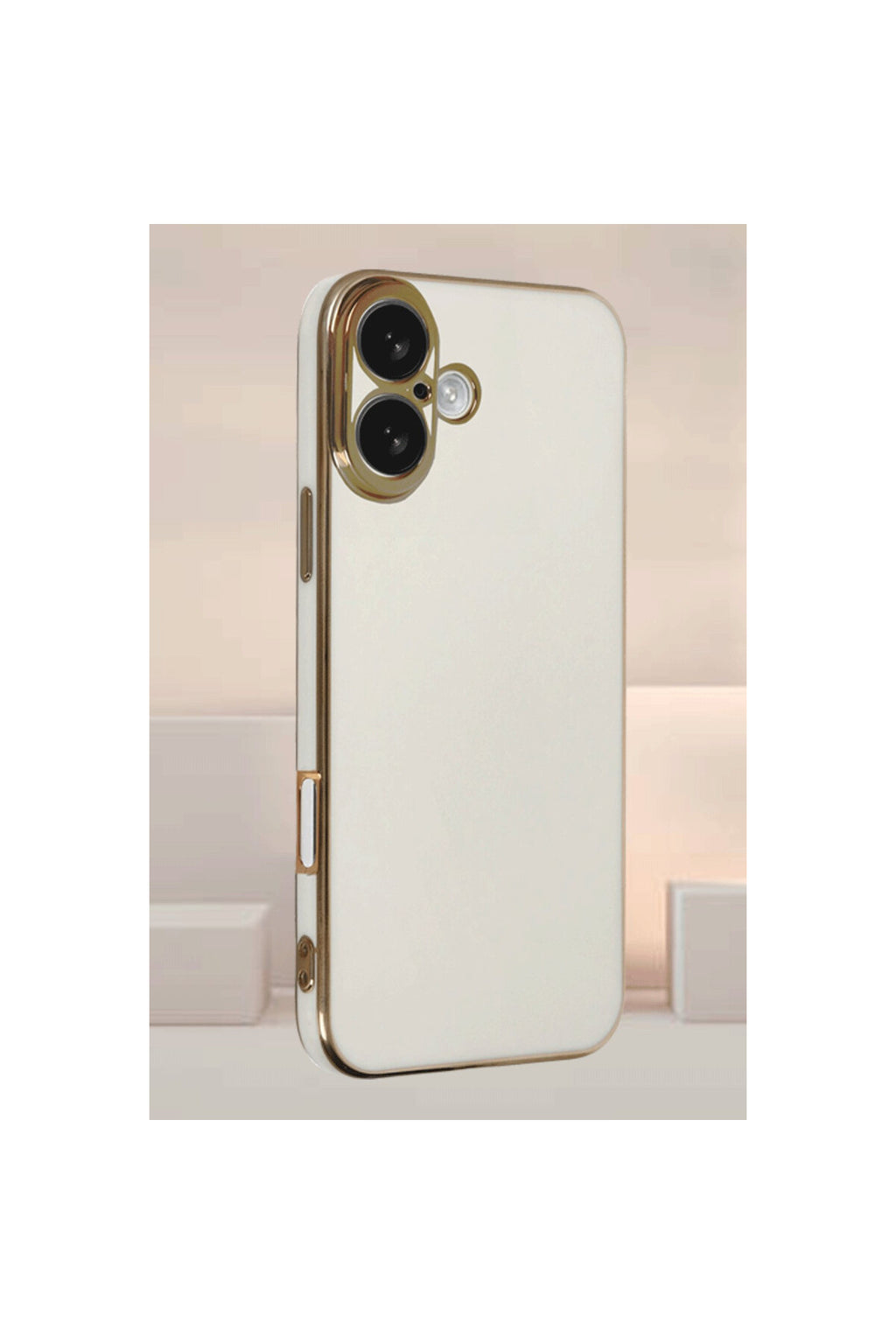 Apple iPhone 16 Uyumlu Kılıf Volet Silikon - Beyaz