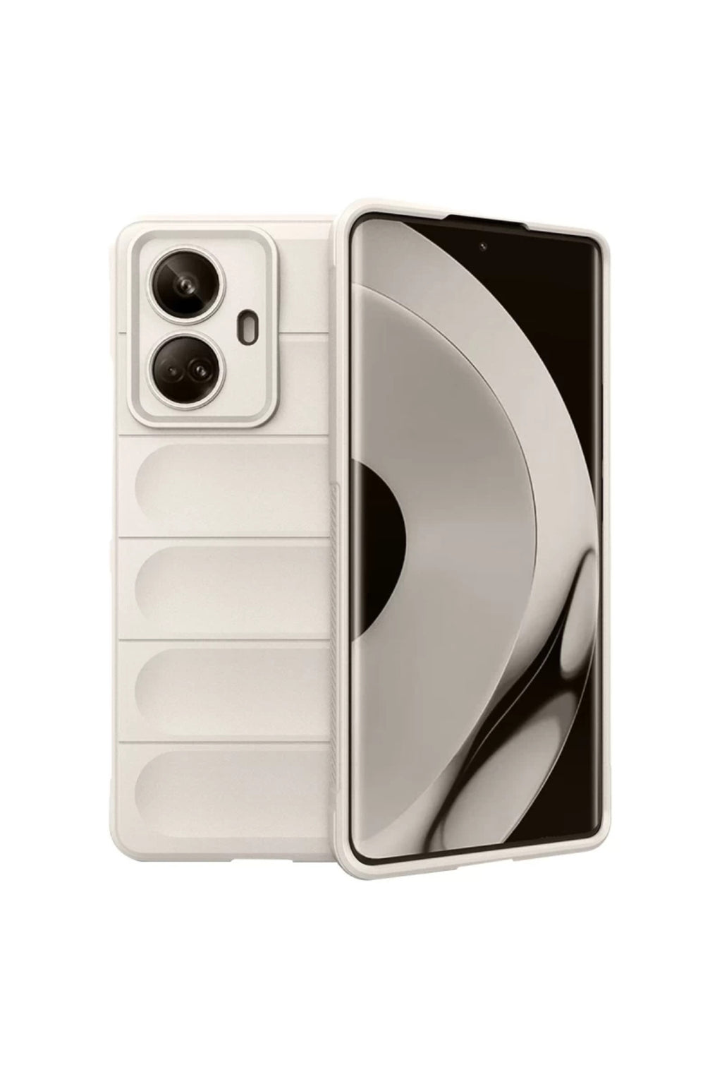 Realme 10 Pro 5G Uyumlu Kılıf Optimum Silikon - Krem