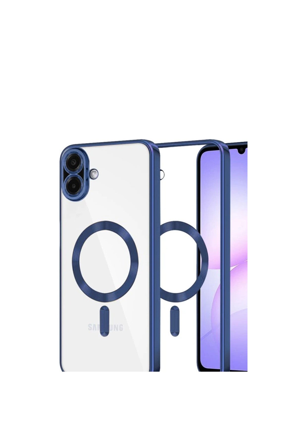 Samsung Galaxy A07 4G Uyumlu Kross Magneticsafe Kapak - Lacivert