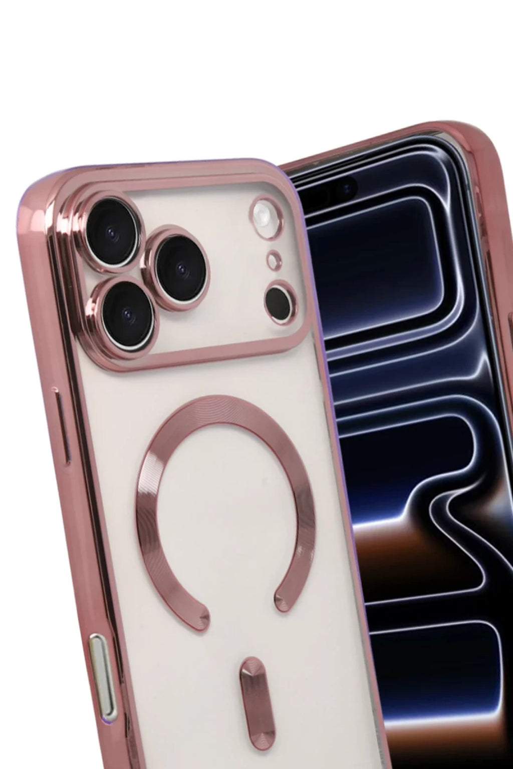 Apple iPhone 17 Pro Max Uyumlu Kross Magneticsafe Kapak - Rose