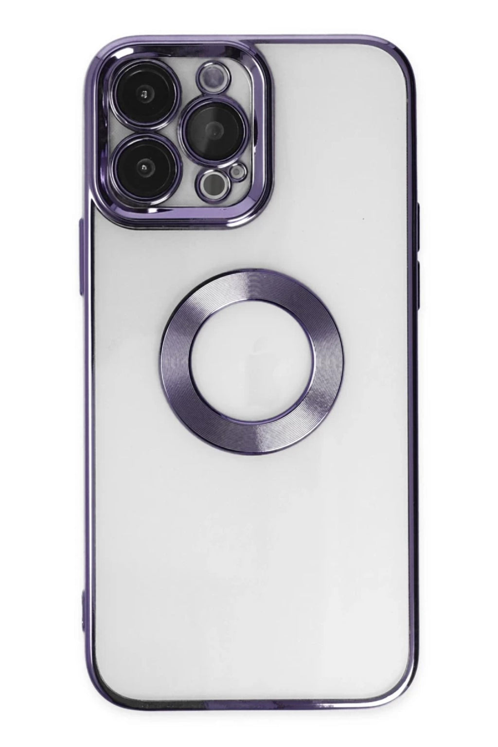 Apple iPhone 14 Pro Uyumlu Kılıf Slot Silikon - Mor